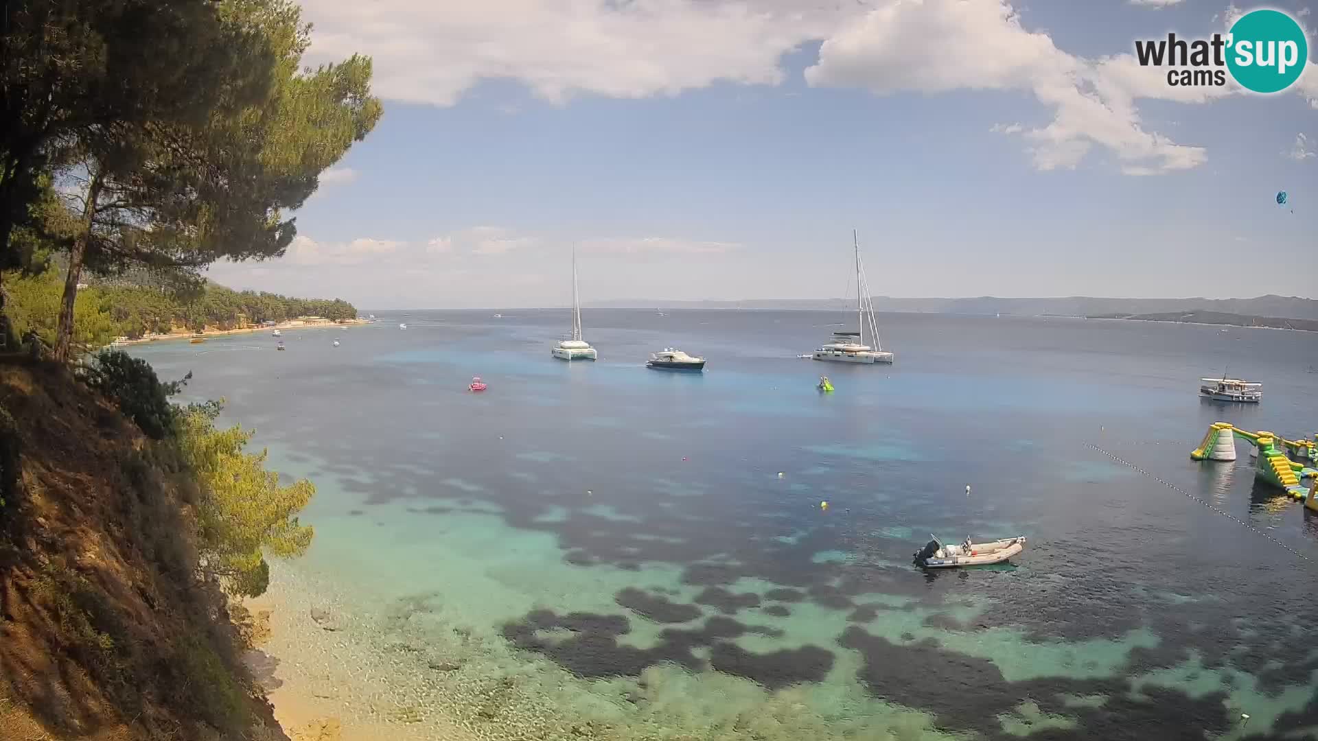Webcam Potočine Beach Bol – Live View of Borak Beach, Brač Island