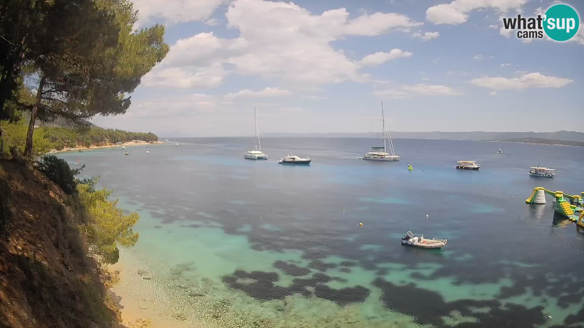 Webcam Playa Potočine Bol – Vista en vivo de Borak Beach, Isla de Brač