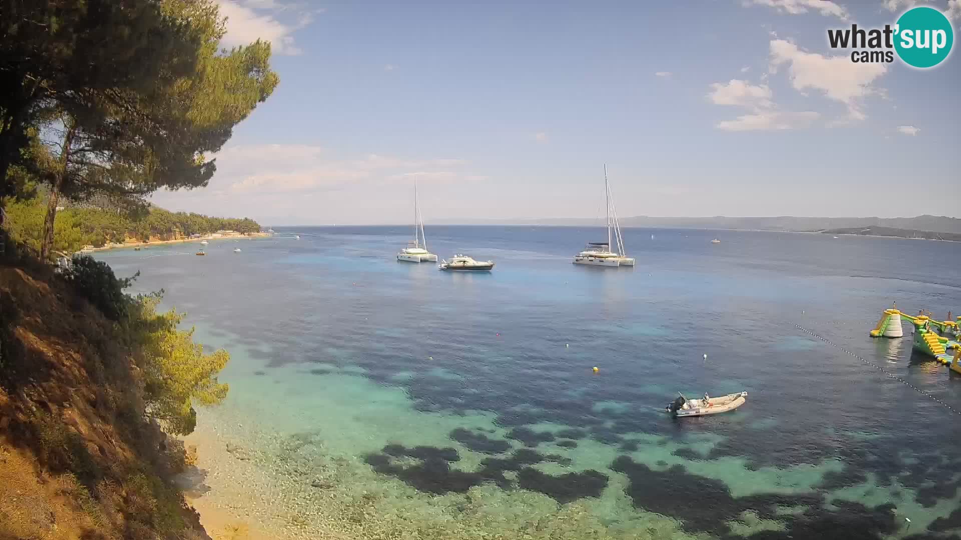 Webcam Potočine Beach Bol – Live View of Borak Beach, Brač Island