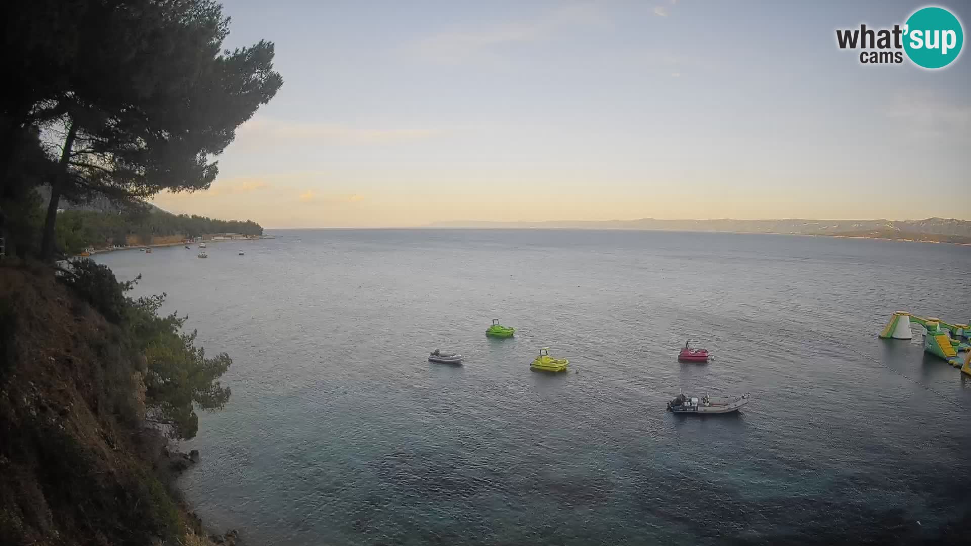 Webcam Spiaggia Potočine Bol – Vista live sulla spiaggia Borak, Isola di Brač