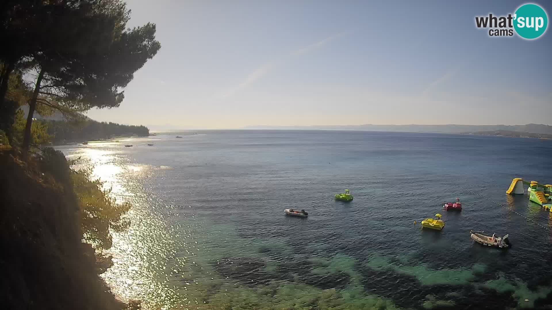 Web kamera Potočine Bol – Pogled uživo na plažu Borak, otok Brač