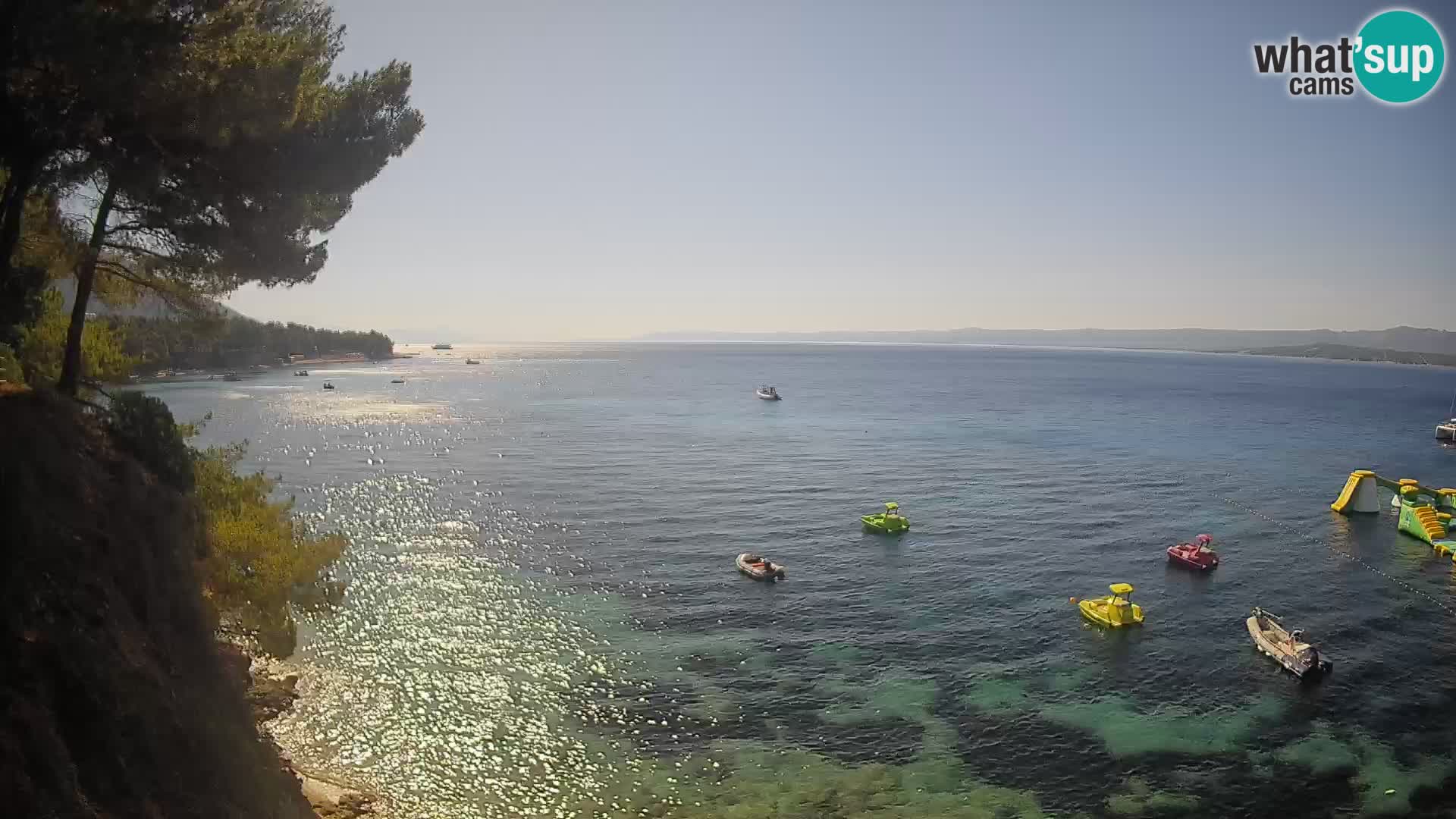 Webcam plage Potočine Bol – Vue en direct sur Borak Beach, île de Brač