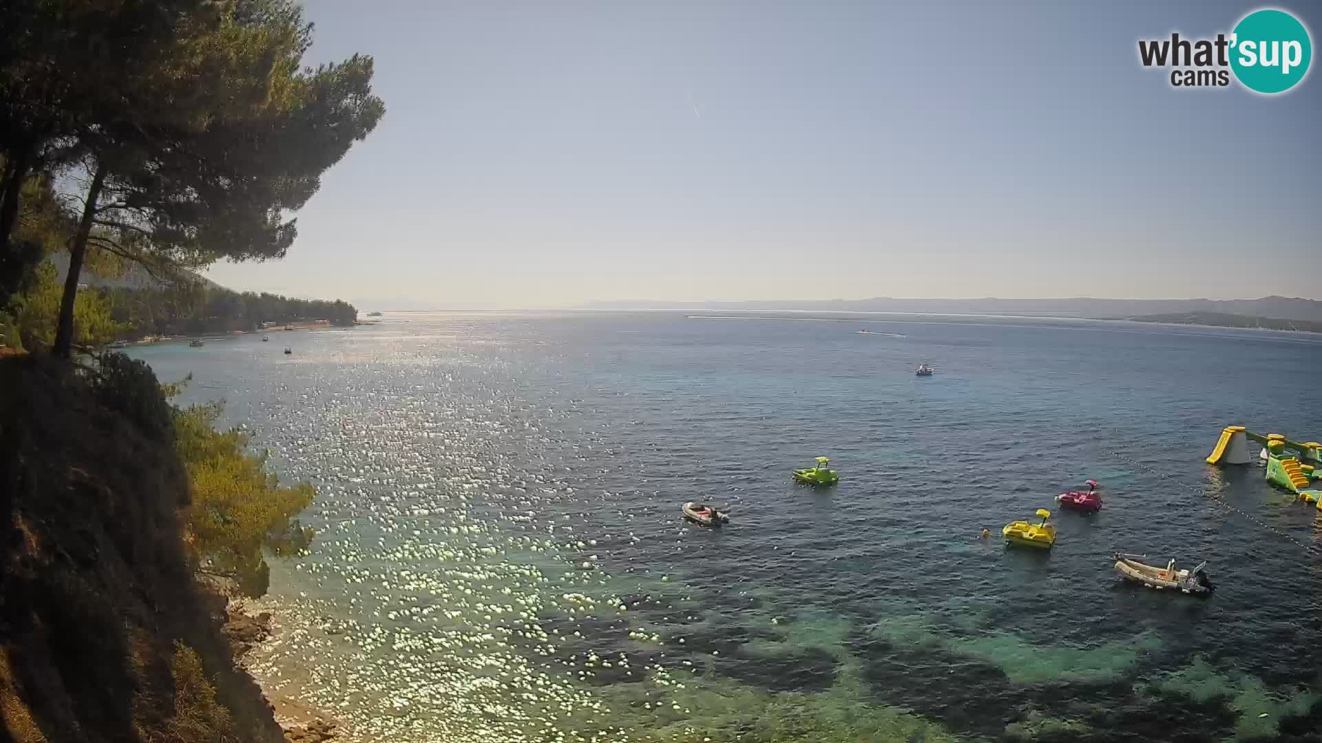 Webcam Strand Potočine Bol – Liveblick auf Borak Beach, Insel Brač