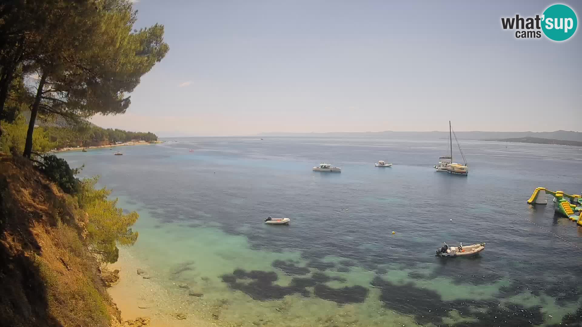 Webcam Potočine Beach Bol – Live View of Borak Beach, Brač Island