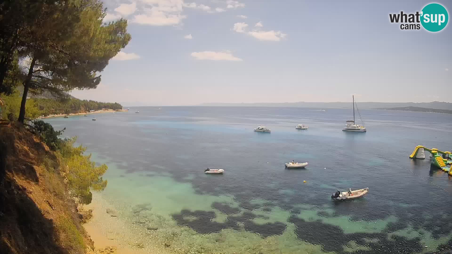 Webcam plage Potočine Bol – Vue en direct sur Borak Beach, île de Brač