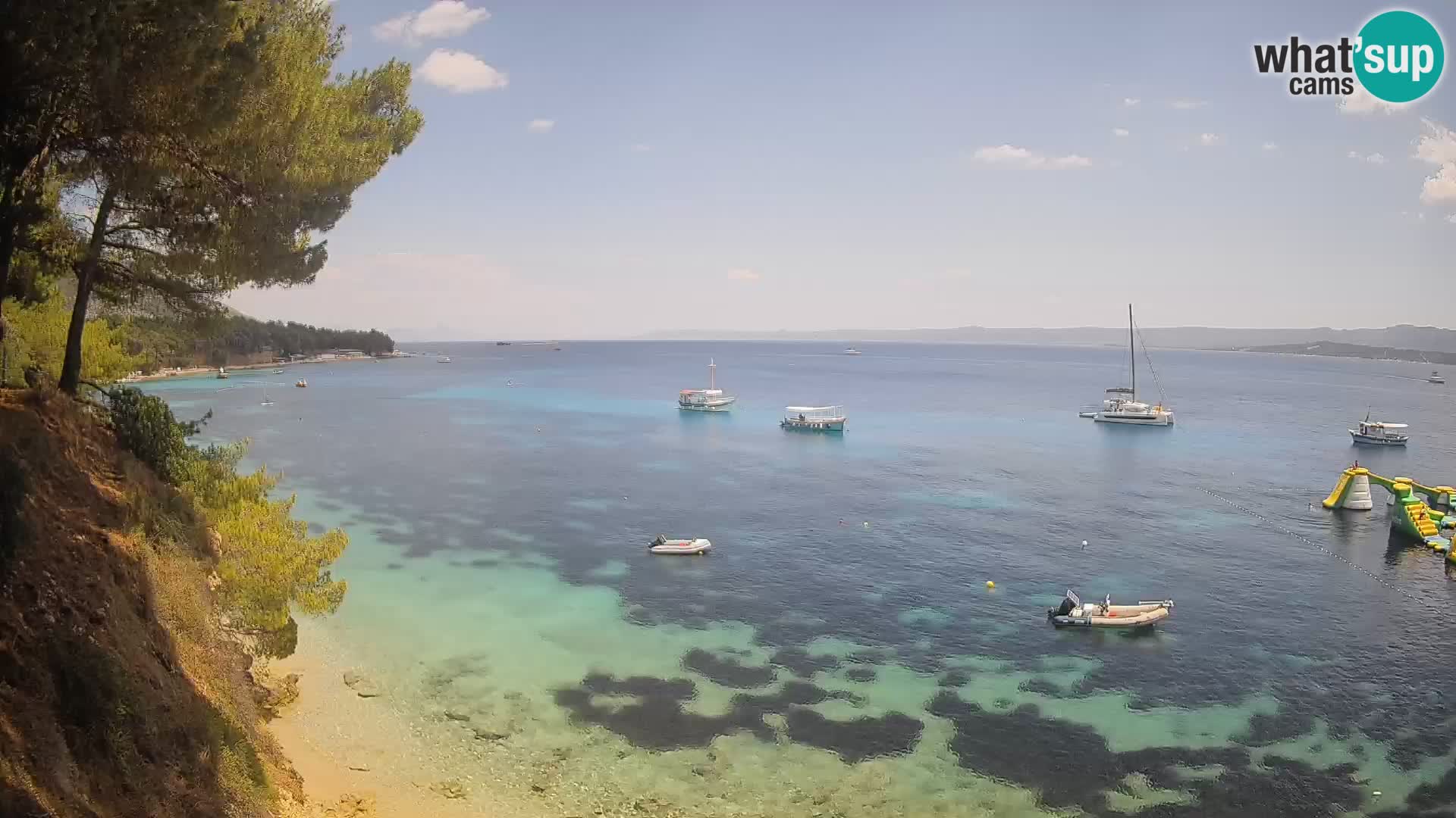 Webcam Potočine Beach Bol – Live View of Borak Beach, Brač Island