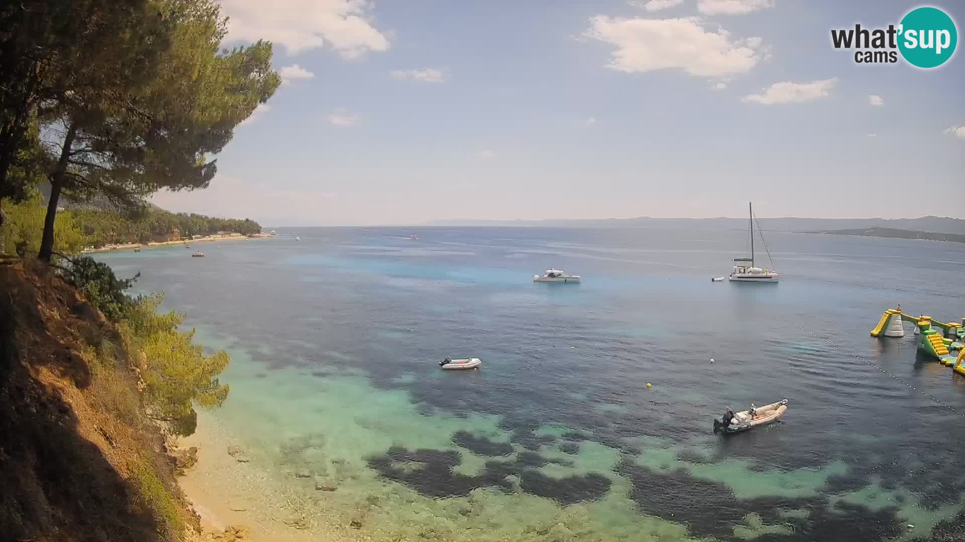 Webcam Strand Potočine Bol – Liveblick auf Borak Beach, Insel Brač
