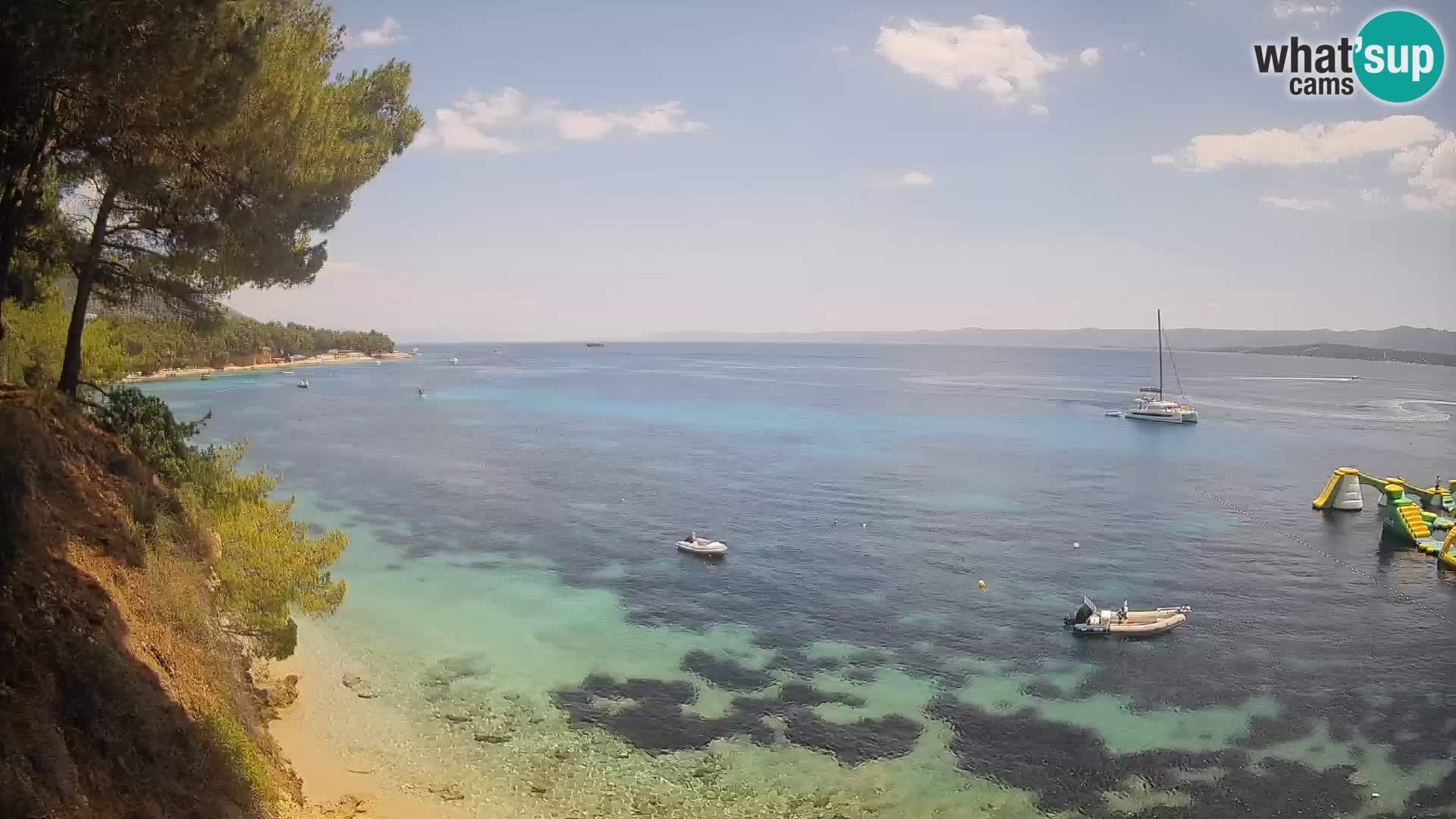 Webcam Potočine Beach Bol – Live View of Borak Beach, Brač Island