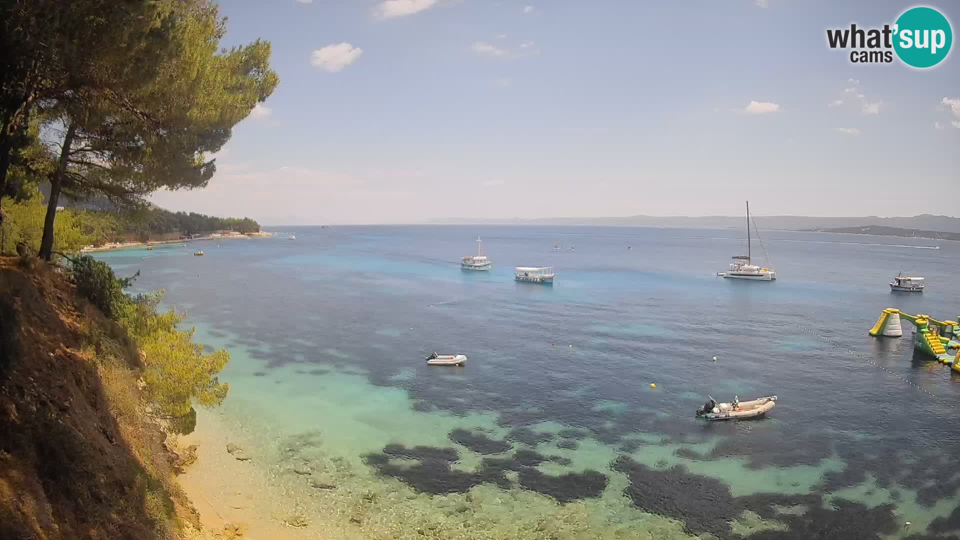 Webcam Potočine Beach Bol – Live View of Borak Beach, Brač Island