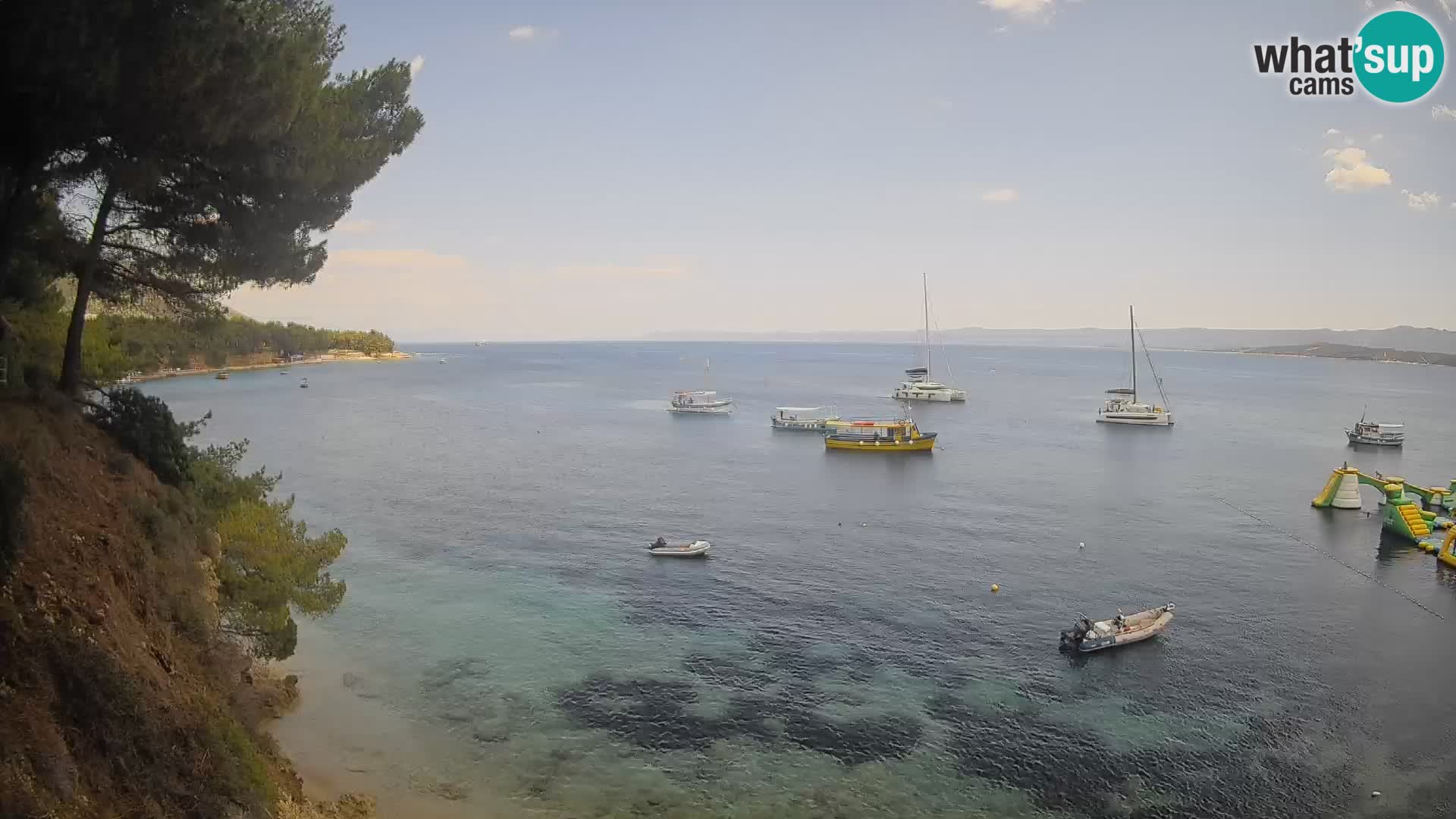 Web kamera Potočine Bol – Pogled uživo na plažu Borak, otok Brač
