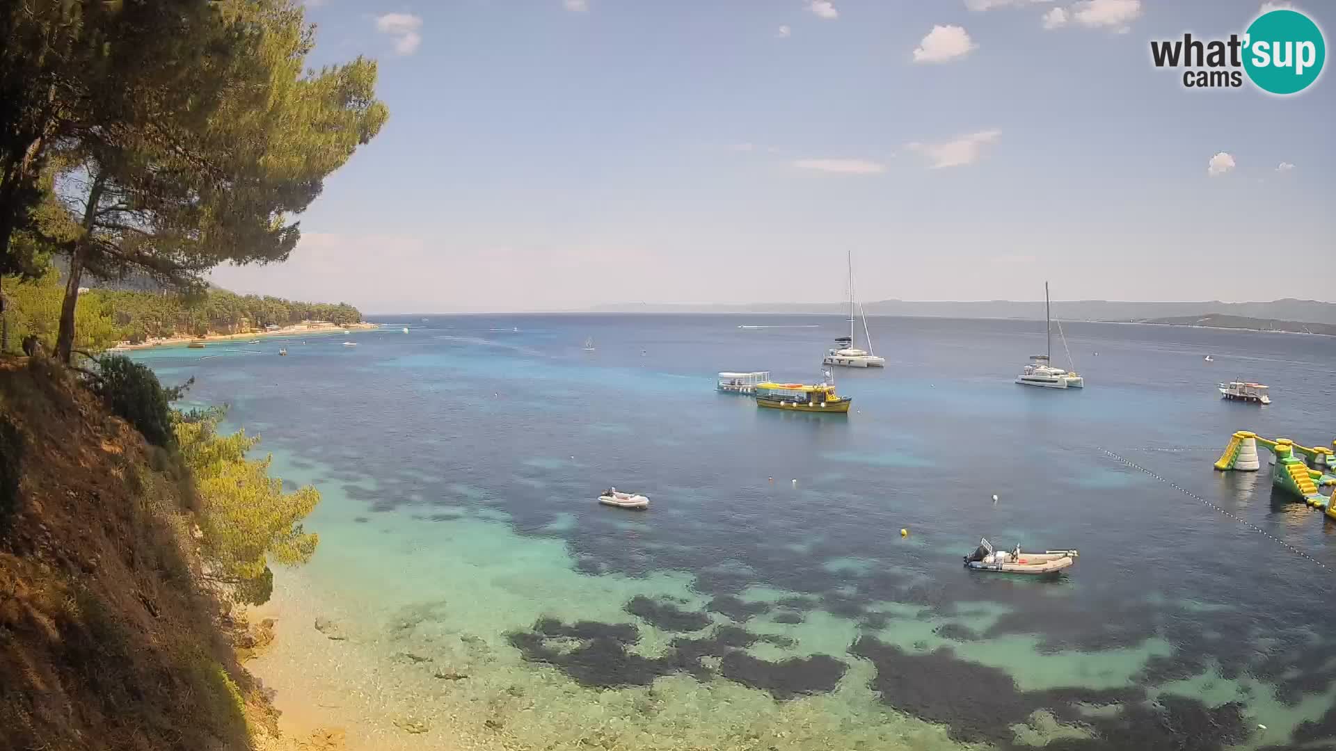 Webcam plage Potočine Bol – Vue en direct sur Borak Beach, île de Brač