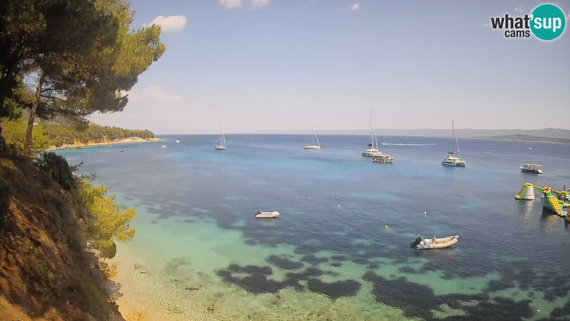 Webcam plage Potočine Bol – Vue en direct sur Borak Beach, île de Brač