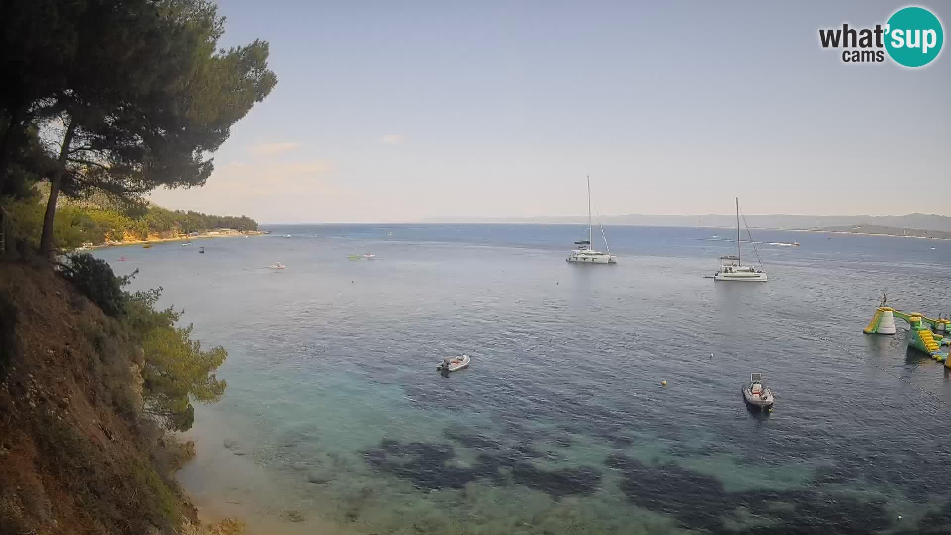 Web kamera Potočine Bol – Pogled uživo na plažu Borak, otok Brač