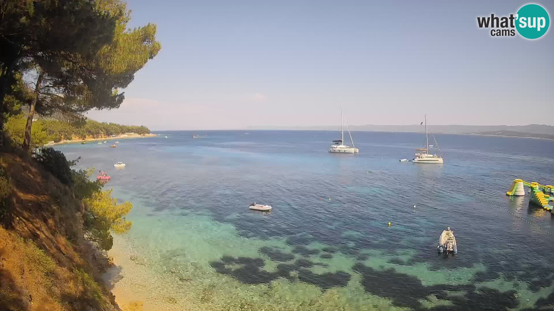 Webcam plage Potočine Bol – Vue en direct sur Borak Beach, île de Brač