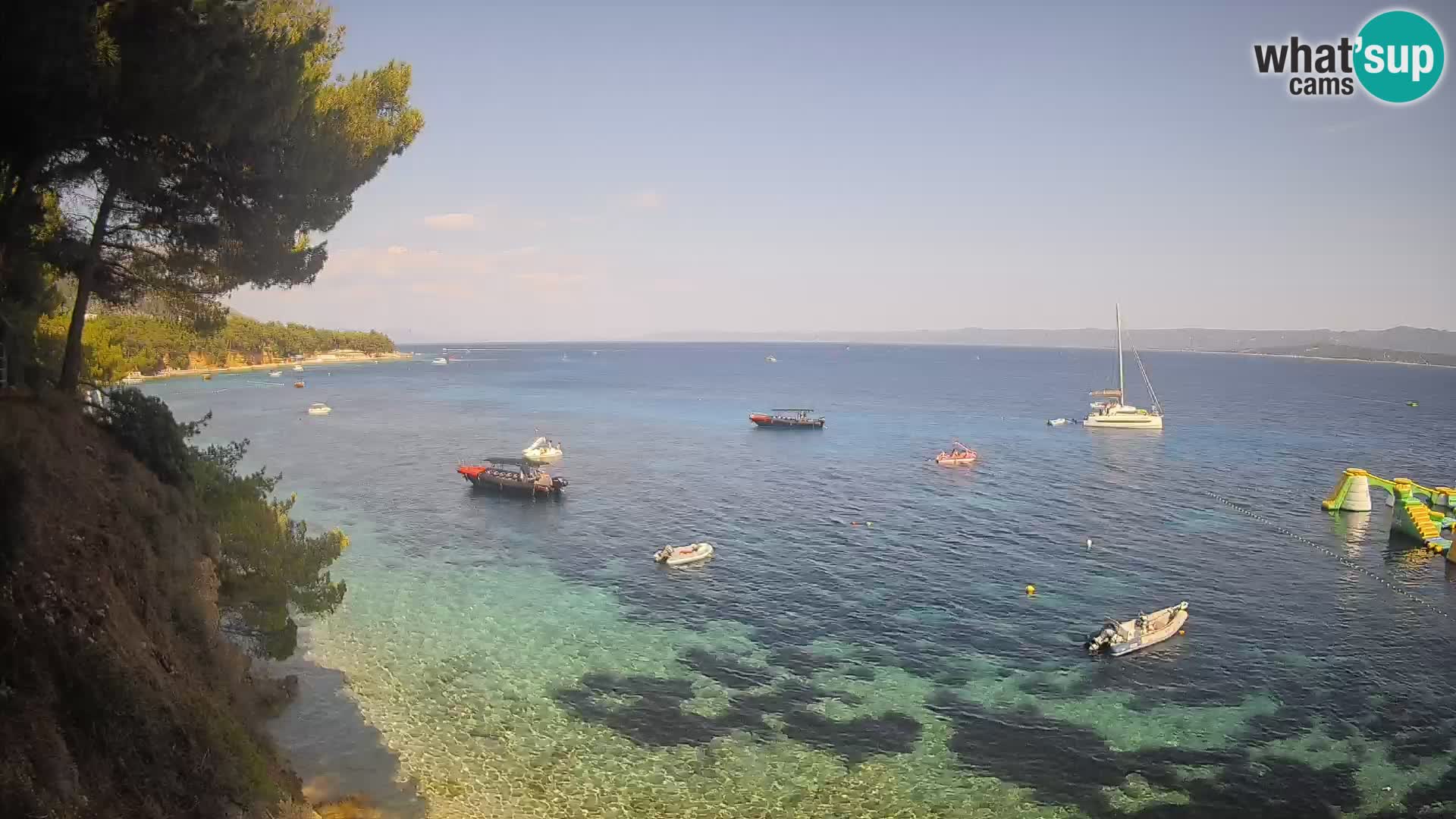 Webcam plage Potočine Bol – Vue en direct sur Borak Beach, île de Brač