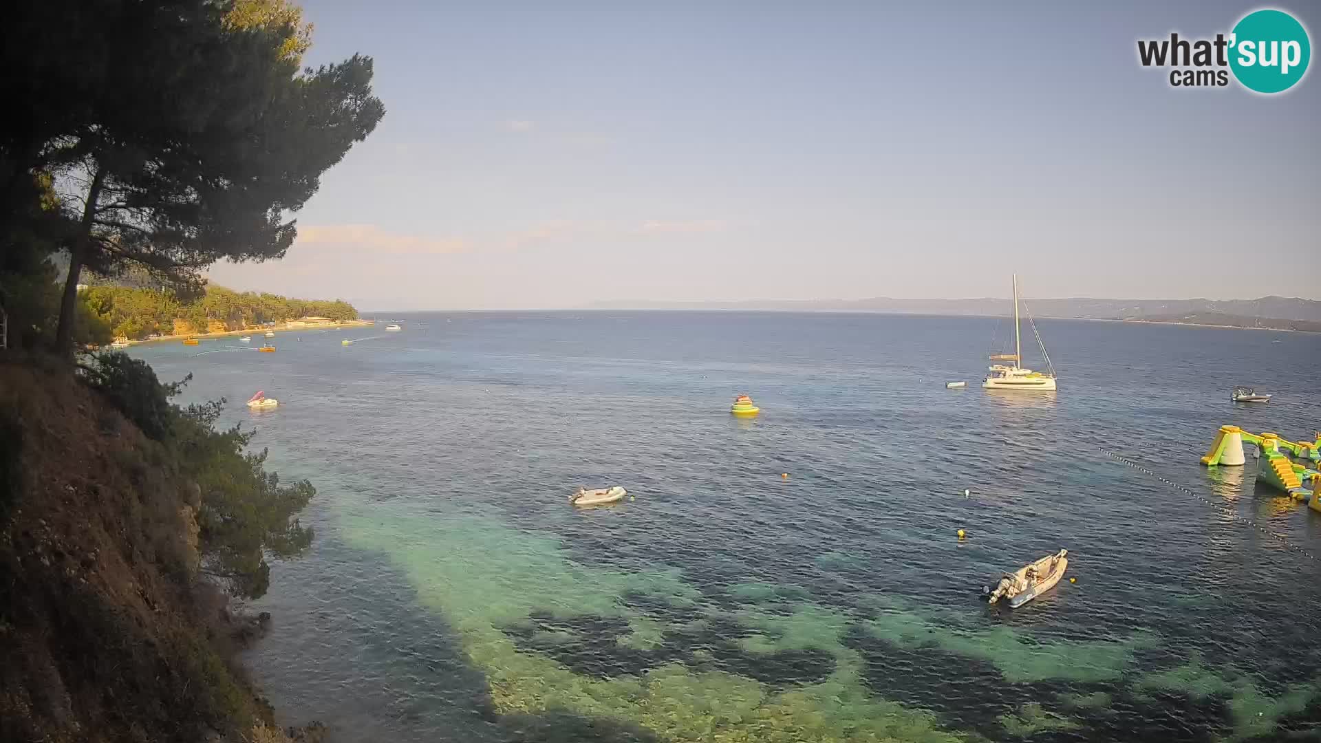 Webcam plage Potočine Bol – Vue en direct sur Borak Beach, île de Brač
