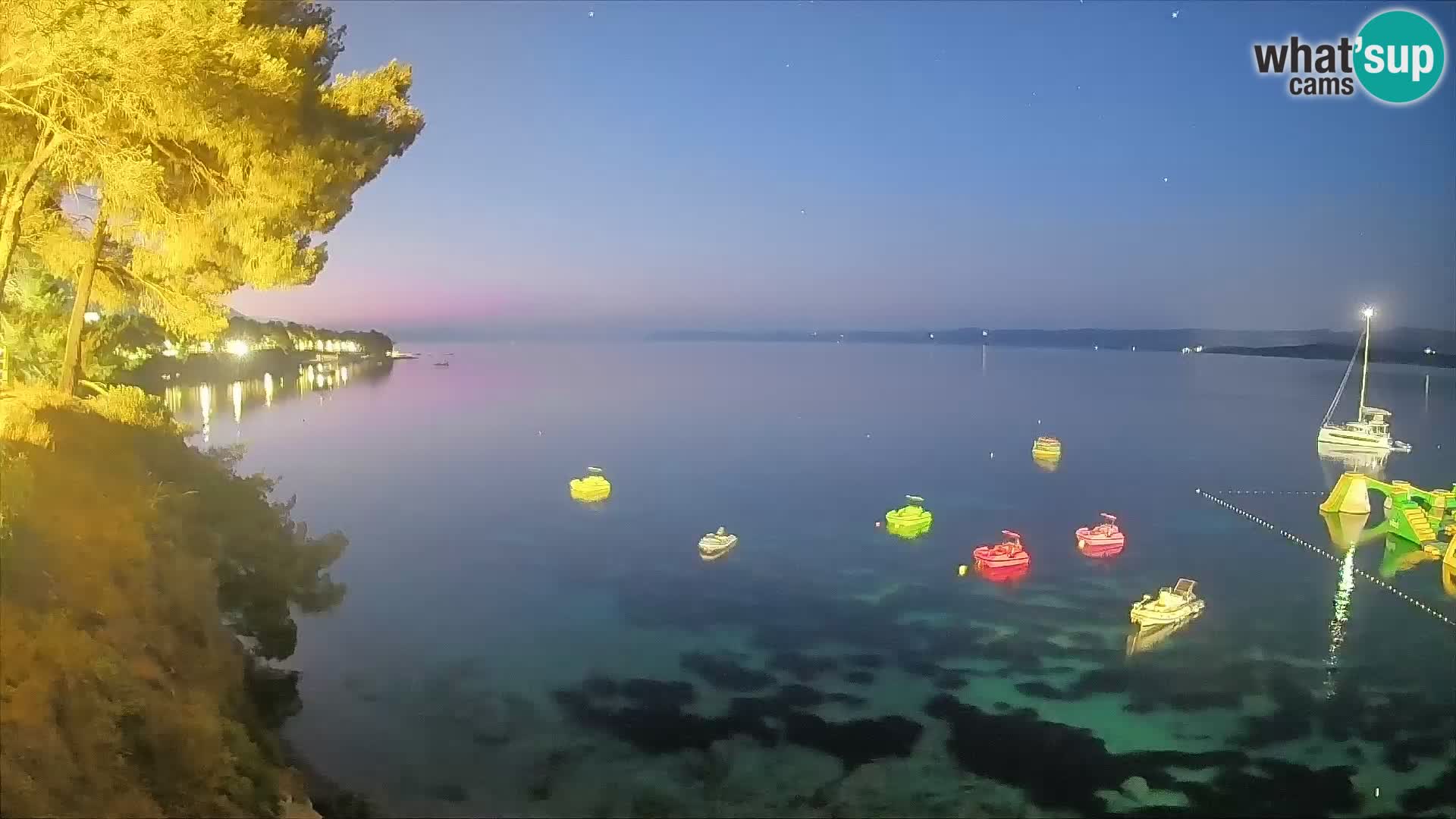 Webcam Playa Potočine Bol – Vista en vivo de Borak Beach, Isla de Brač