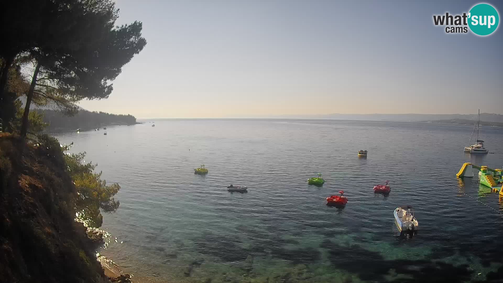 Web kamera Potočine Bol – Pogled uživo na plažu Borak, otok Brač