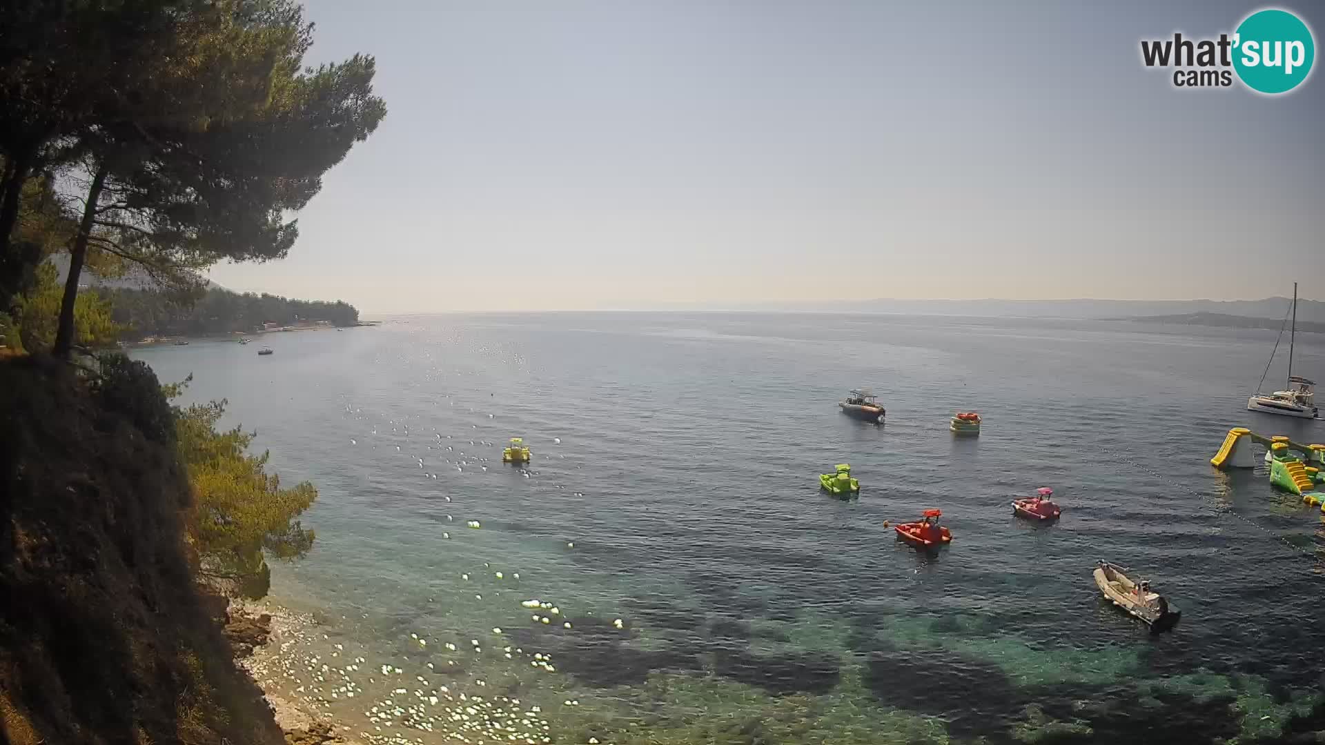 Webcam plage Potočine Bol – Vue en direct sur Borak Beach, île de Brač
