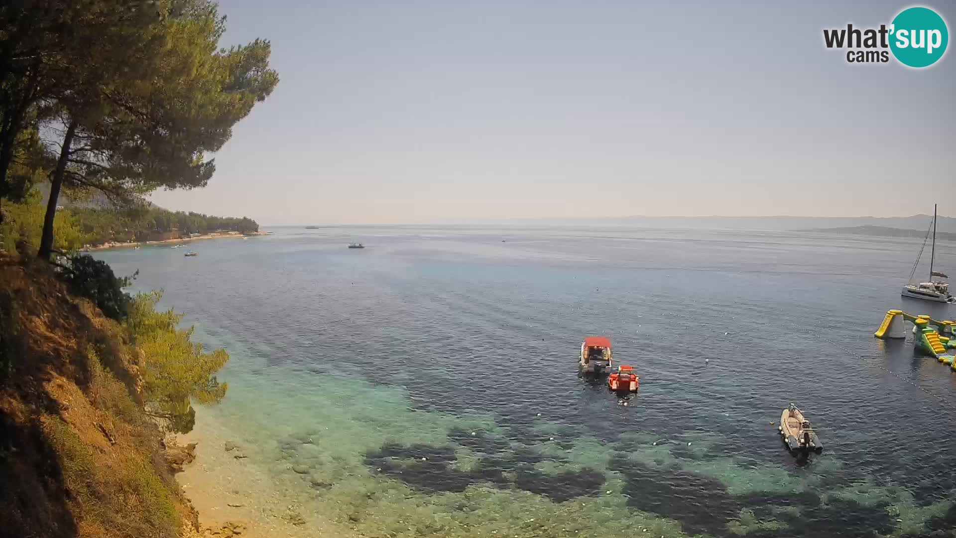 Webcam Potočine Beach Bol – Live View of Borak Beach, Brač Island