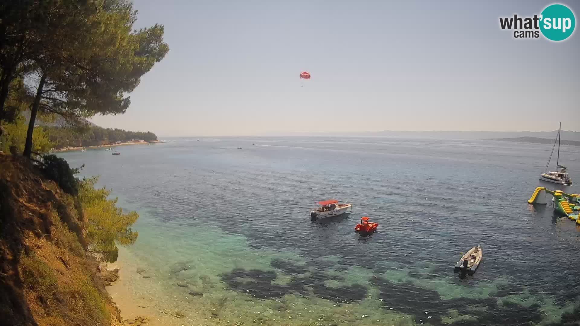 Webcam plage Potočine Bol – Vue en direct sur Borak Beach, île de Brač