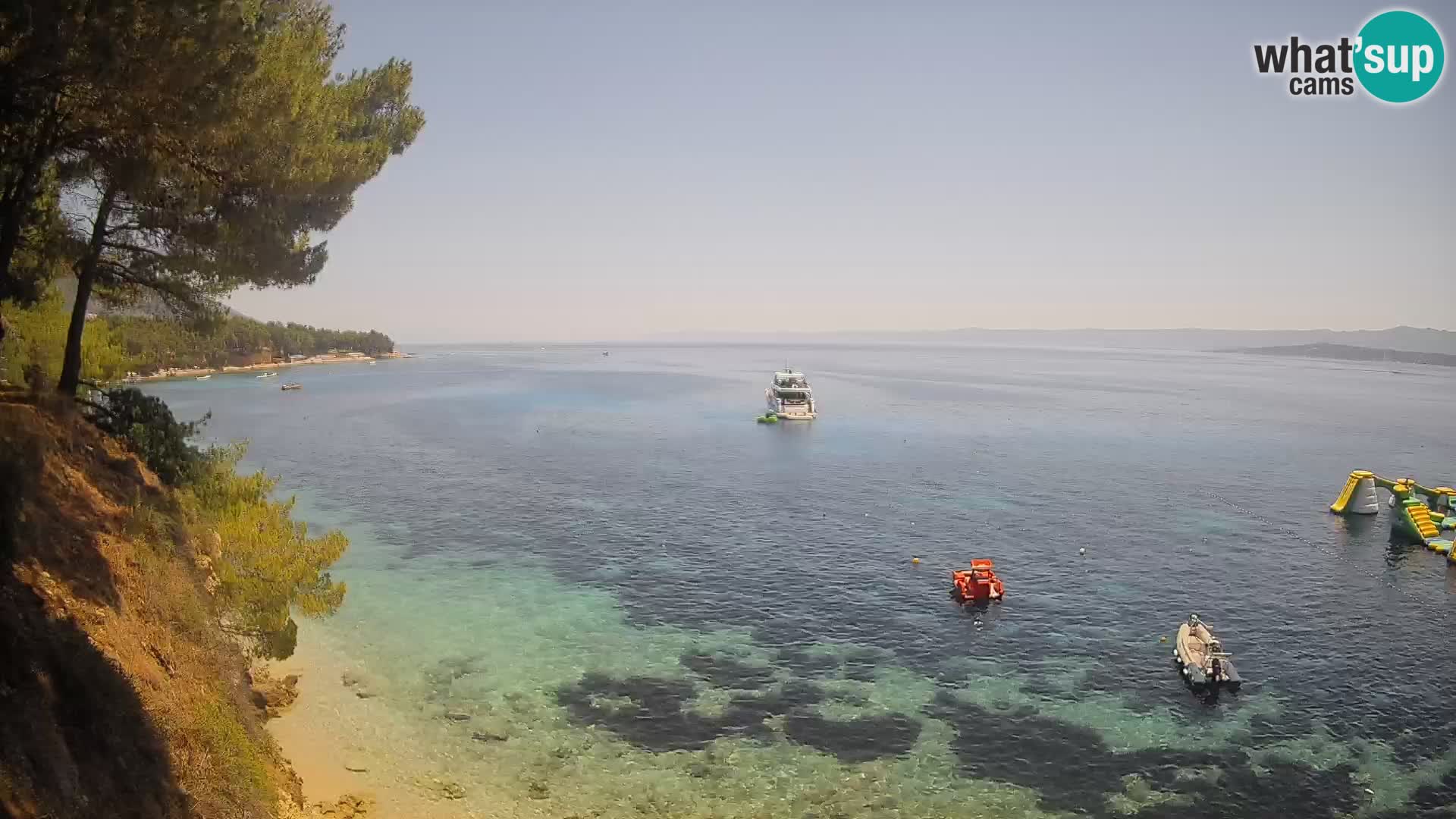 Webcam Strand Potočine Bol – Liveblick auf Borak Beach, Insel Brač