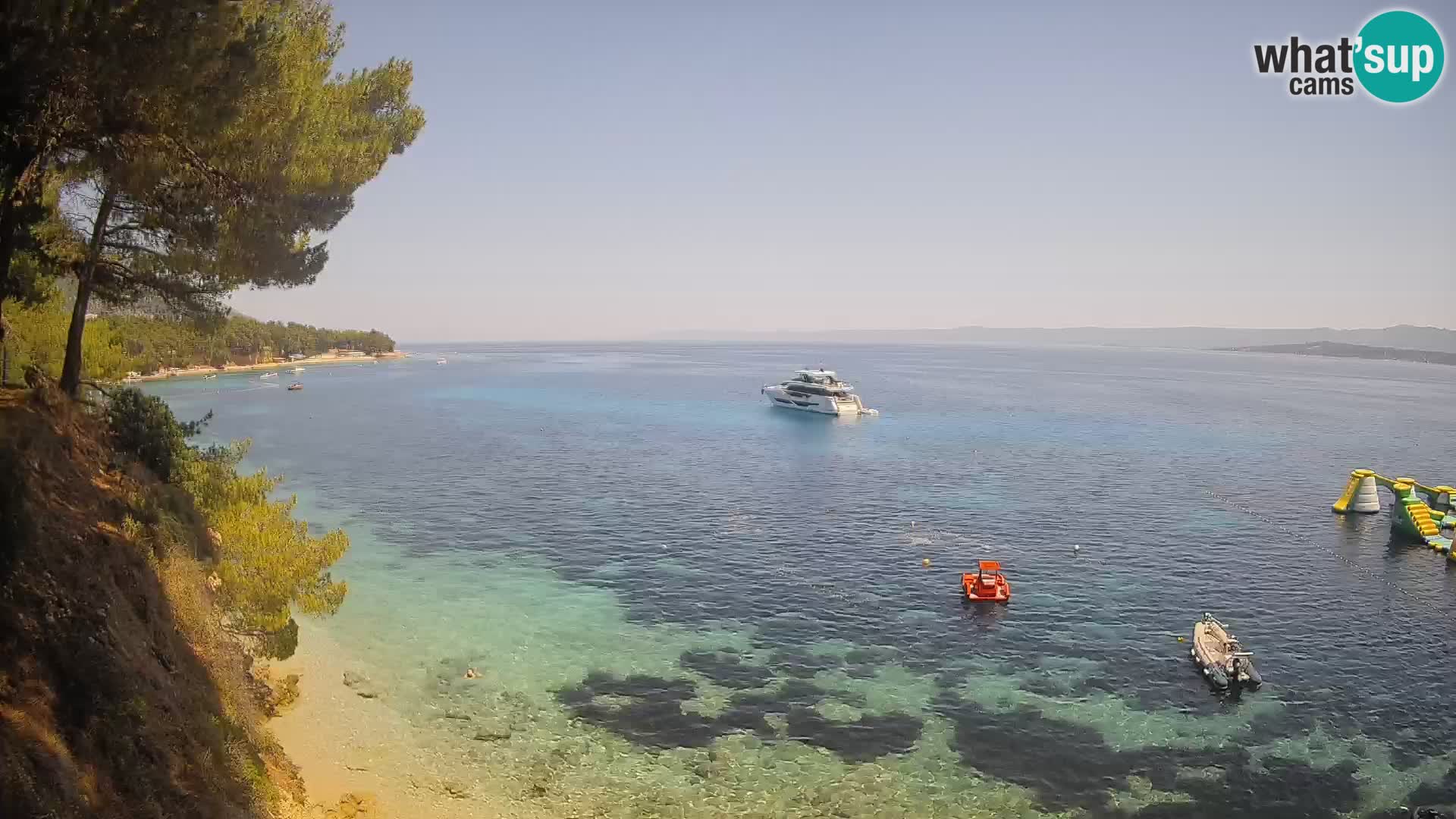Webcam plage Potočine Bol – Vue en direct sur Borak Beach, île de Brač