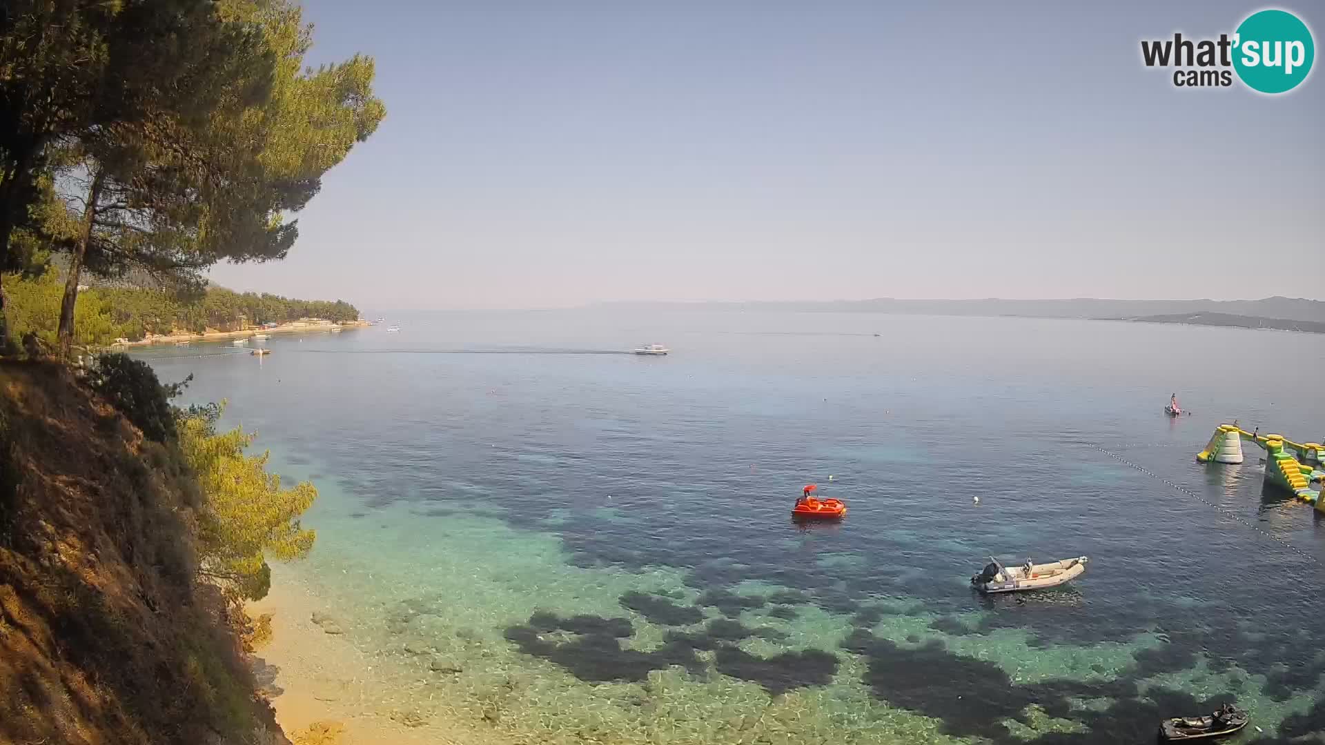 Web kamera Potočine Bol – Pogled uživo na plažu Borak, otok Brač
