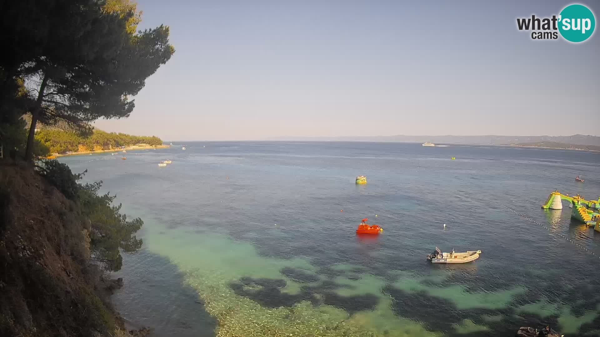 Webcam Potočine Beach Bol – Live View of Borak Beach, Brač Island