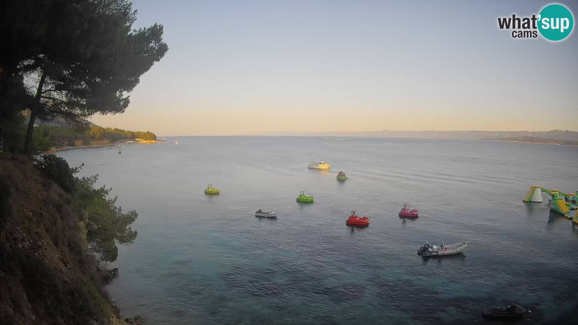 Webcam Spiaggia Potočine Bol – Vista live sulla spiaggia Borak, Isola di Brač