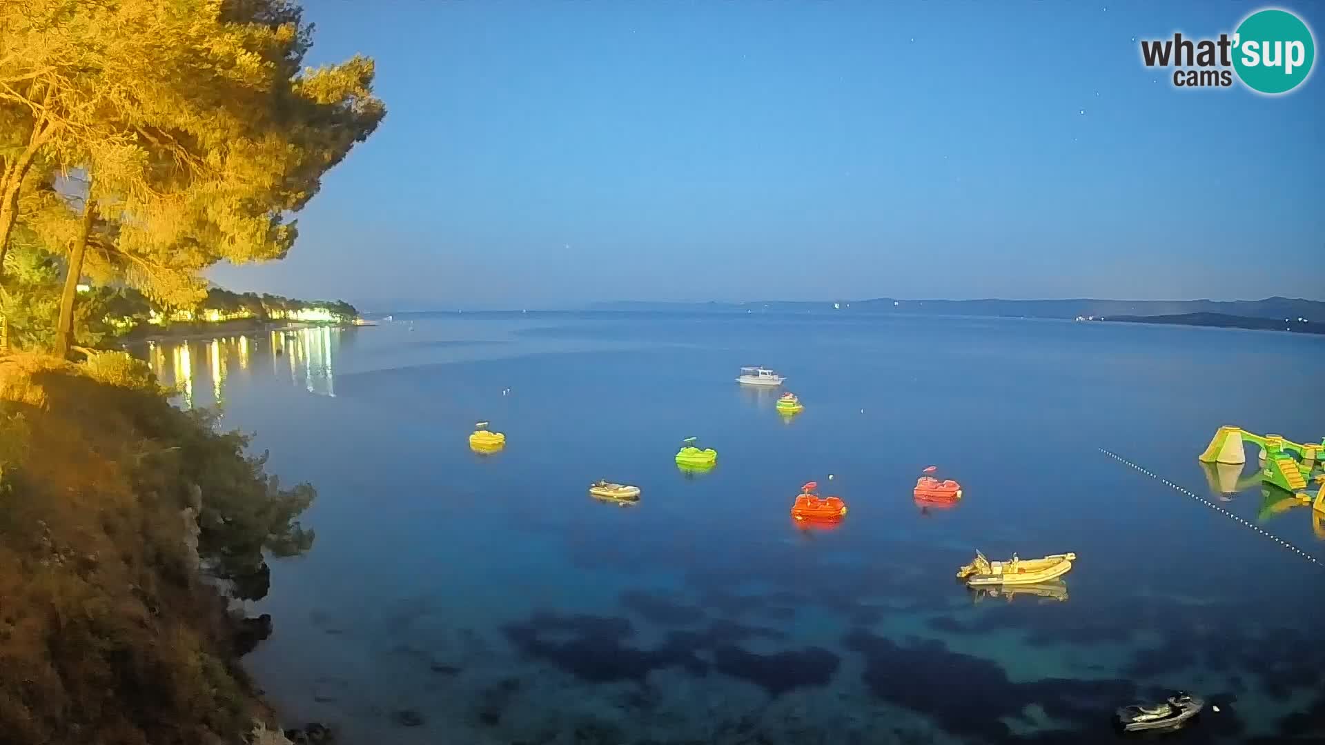 Webcam Spiaggia Potočine Bol – Vista live sulla spiaggia Borak, Isola di Brač