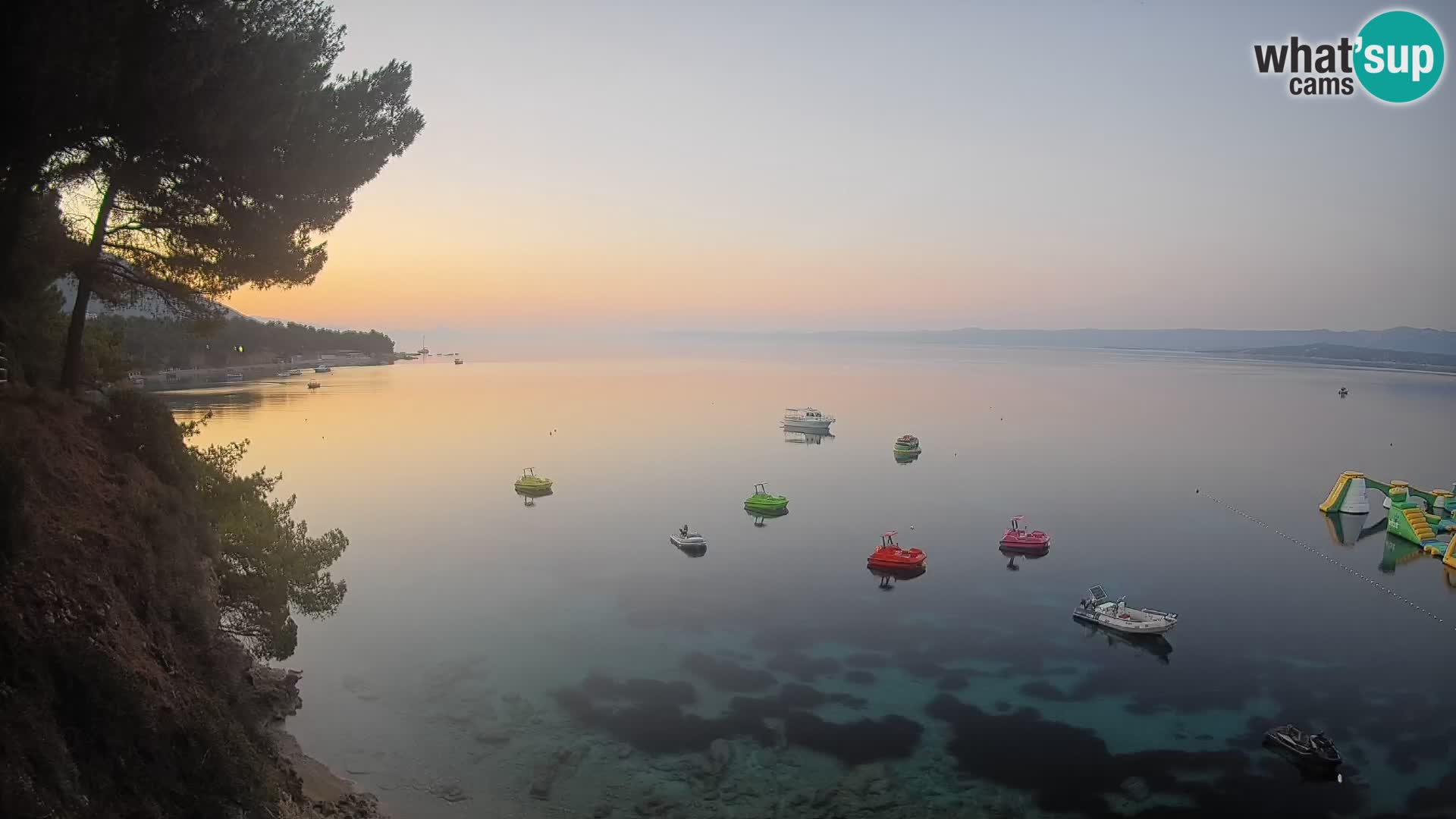 Webcam Spiaggia Potočine Bol – Vista live sulla spiaggia Borak, Isola di Brač