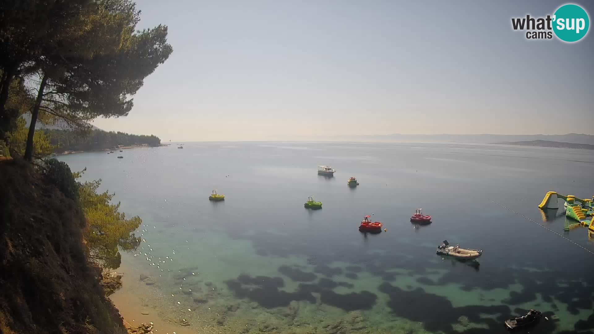 Webcam plage Potočine Bol – Vue en direct sur Borak Beach, île de Brač