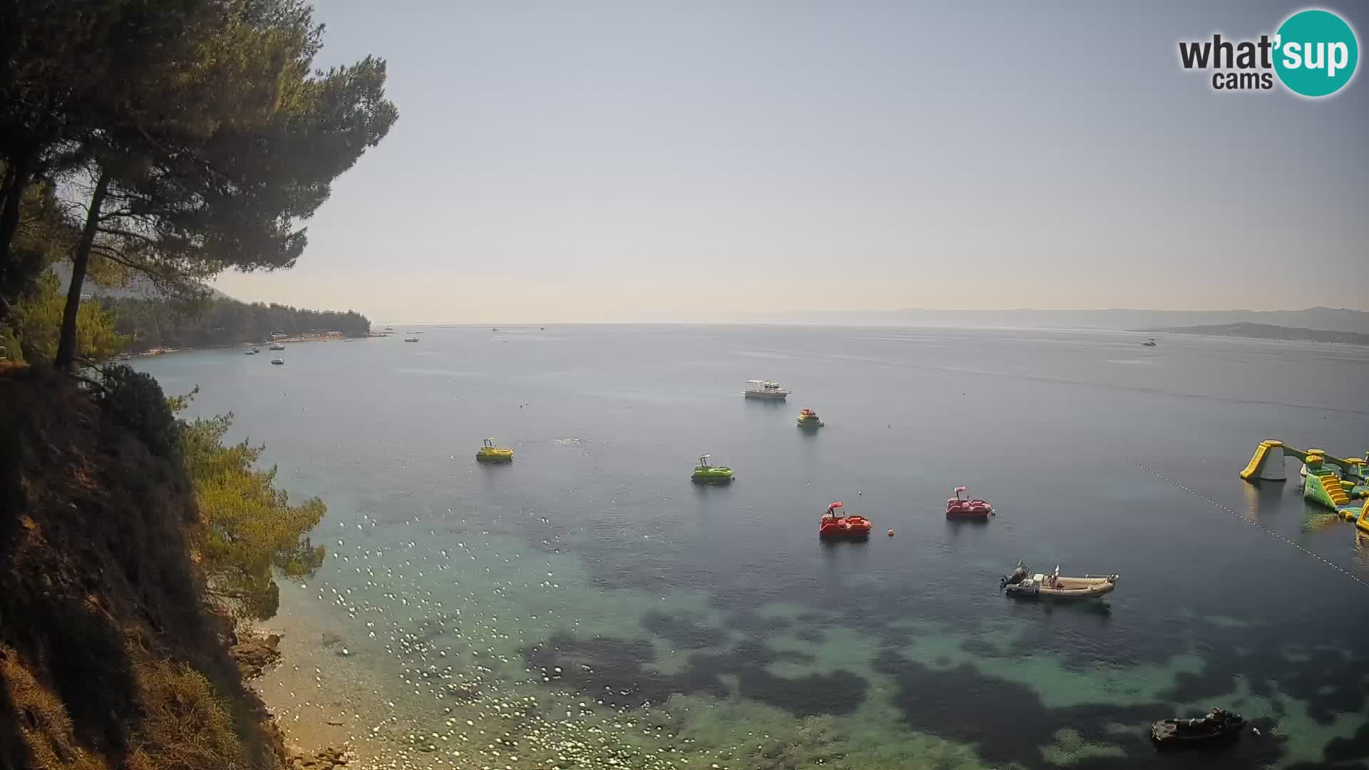 Webcam Playa Potočine Bol – Vista en vivo de Borak Beach, Isla de Brač