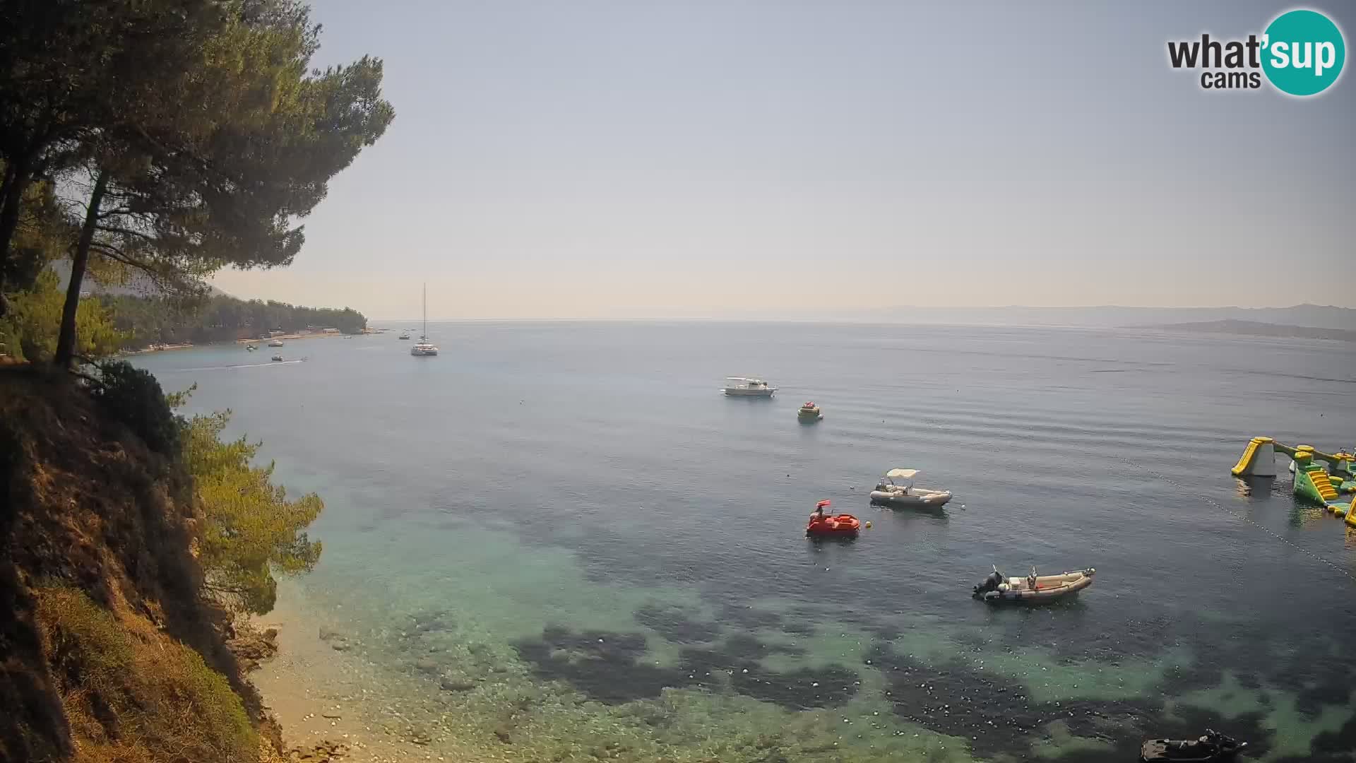 Webcam plage Potočine Bol – Vue en direct sur Borak Beach, île de Brač