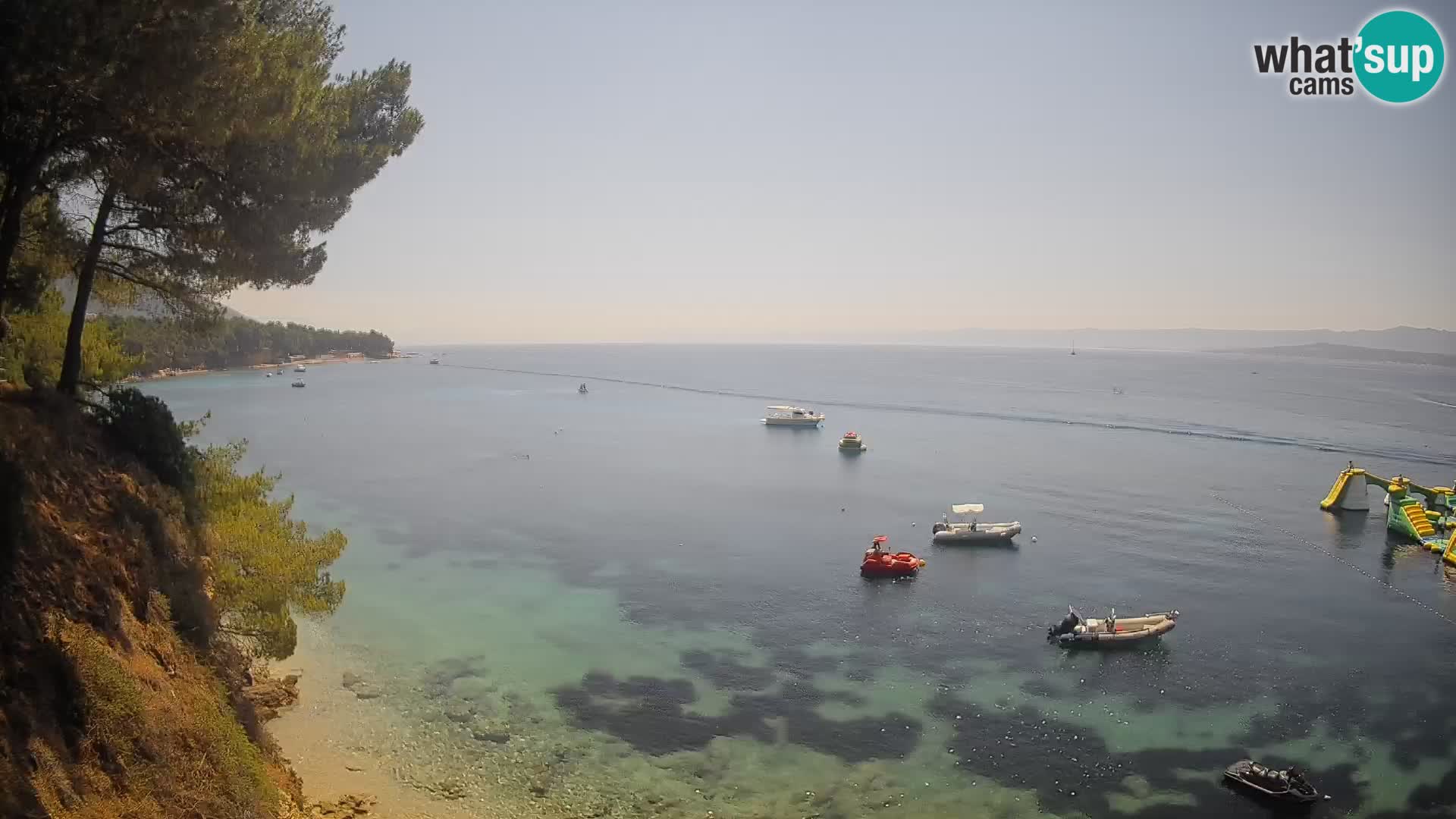Web kamera Potočine Bol – Pogled uživo na plažu Borak, otok Brač