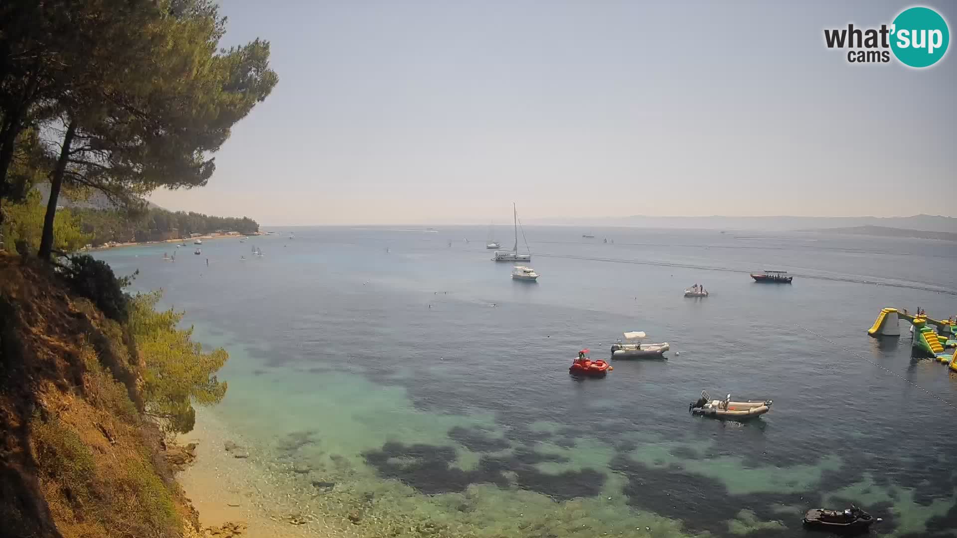 Webcam plage Potočine Bol – Vue en direct sur Borak Beach, île de Brač