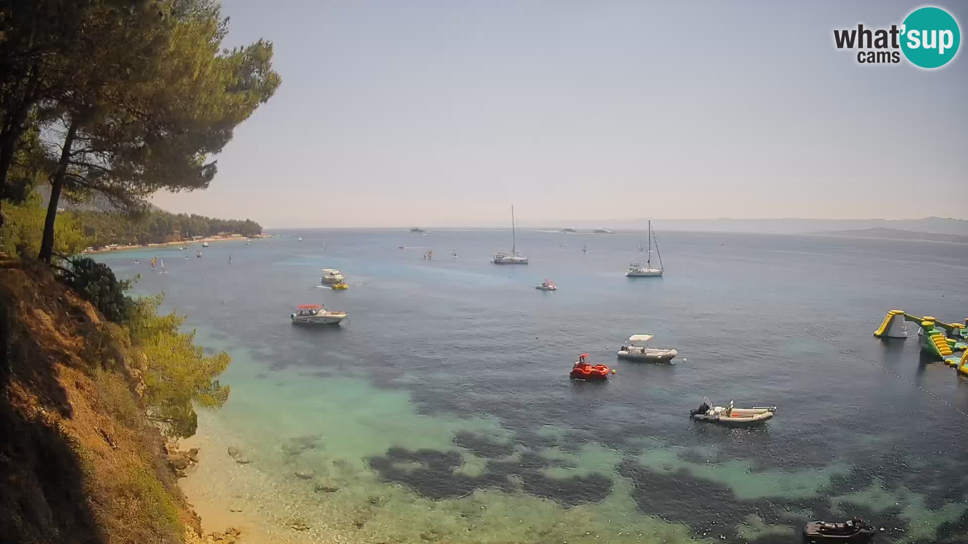 Webcam Potočine Beach Bol – Live View of Borak Beach, Brač Island