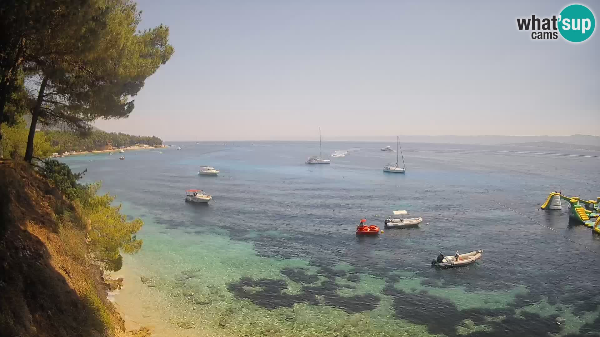 Webcam Strand Potočine Bol – Liveblick auf Borak Beach, Insel Brač