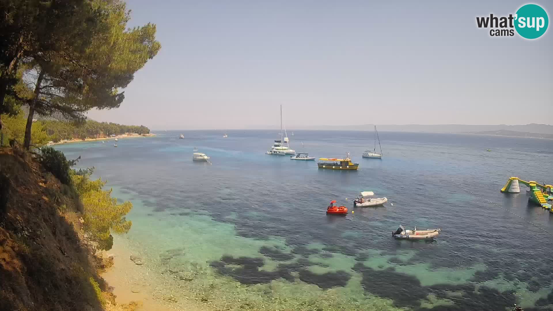 Webcam Strand Potočine Bol – Liveblick auf Borak Beach, Insel Brač