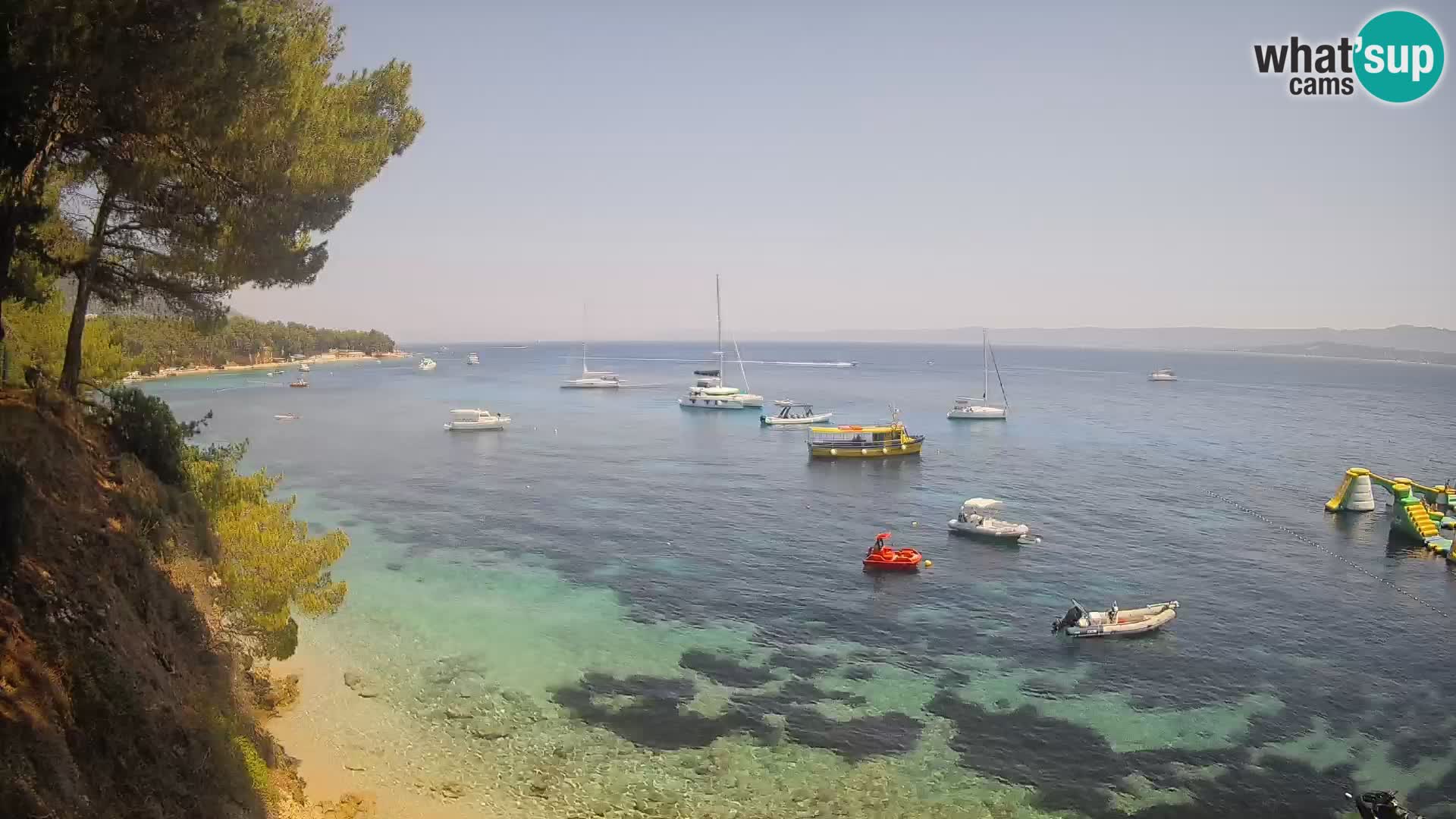 Webcam plage Potočine Bol – Vue en direct sur Borak Beach, île de Brač