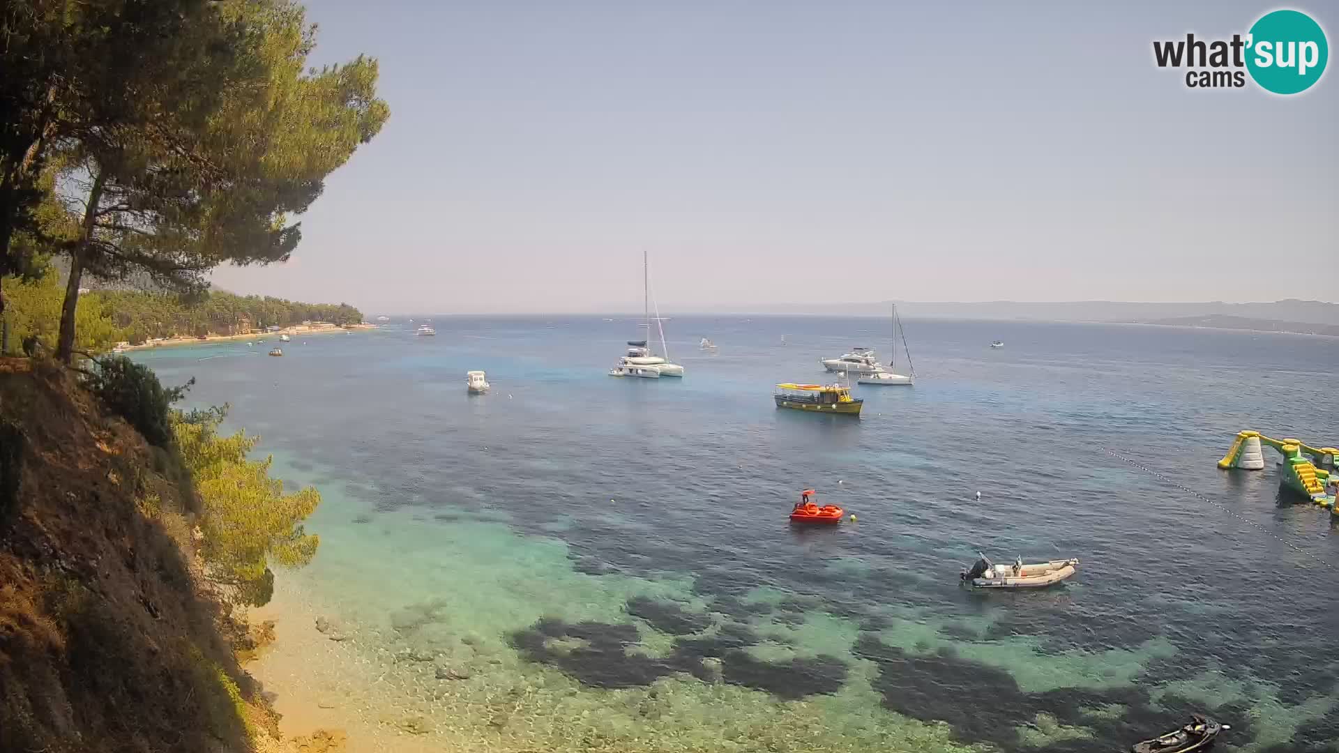 Webcam Strand Potočine Bol – Liveblick auf Borak Beach, Insel Brač