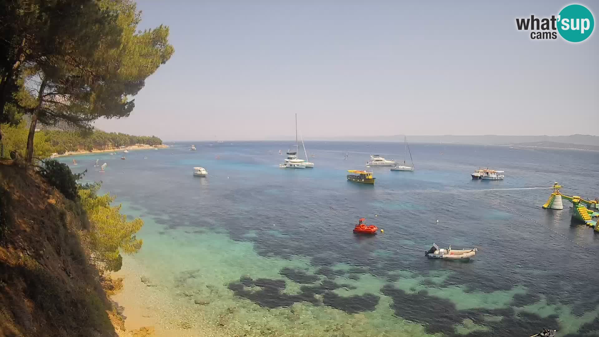 Webcam Potočine Beach Bol – Live View of Borak Beach, Brač Island