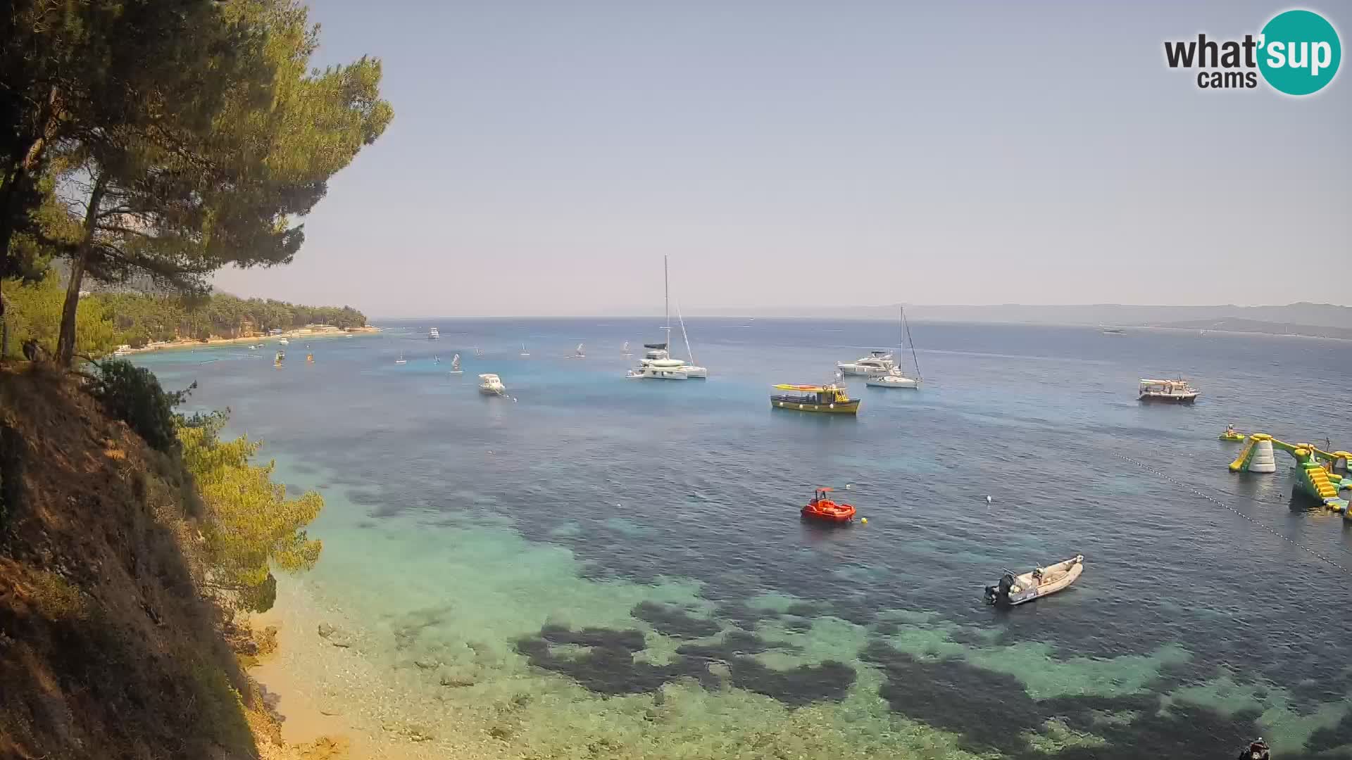 Webcam Potočine Beach Bol – Live View of Borak Beach, Brač Island