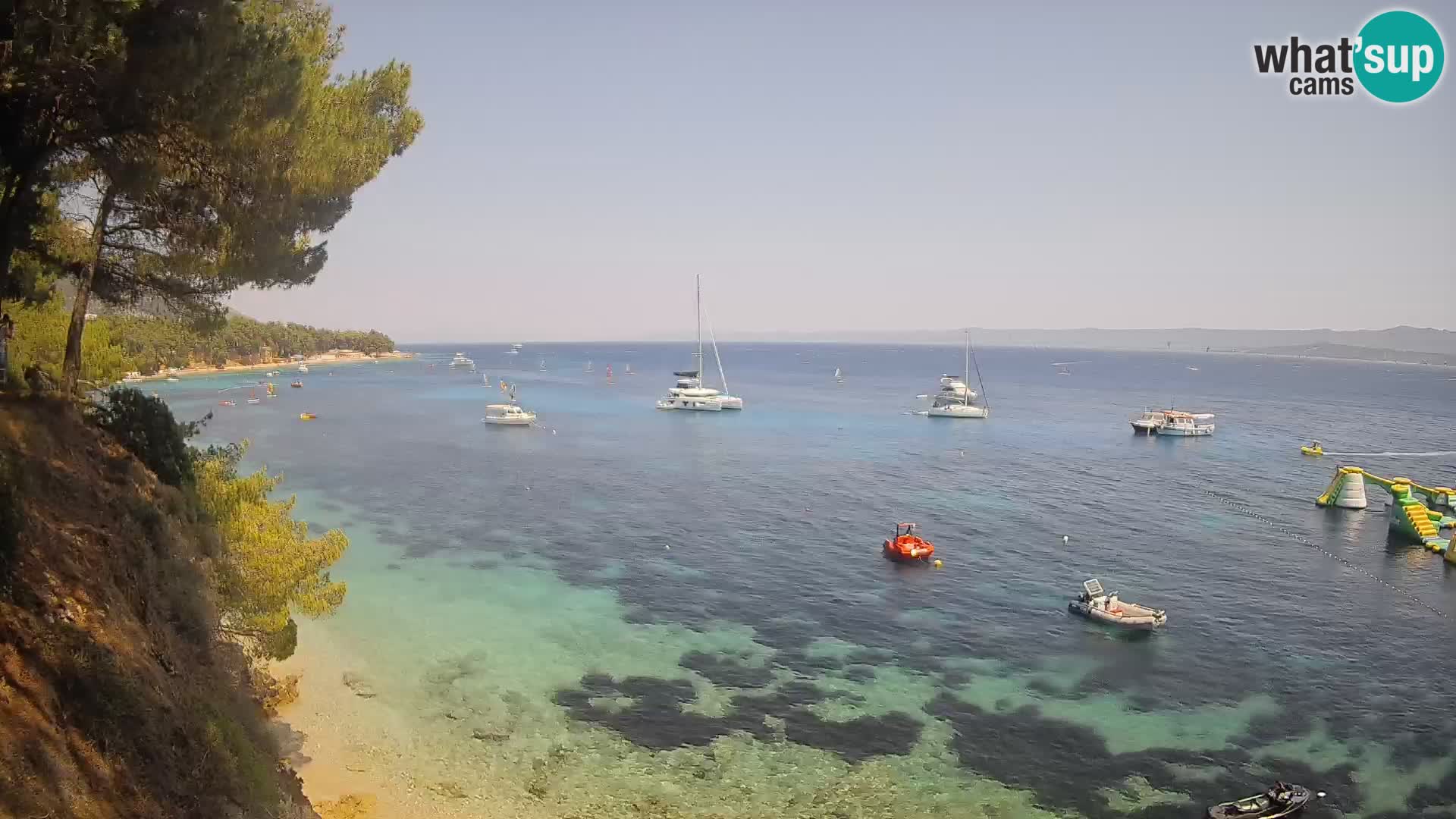 Webcam plage Potočine Bol – Vue en direct sur Borak Beach, île de Brač