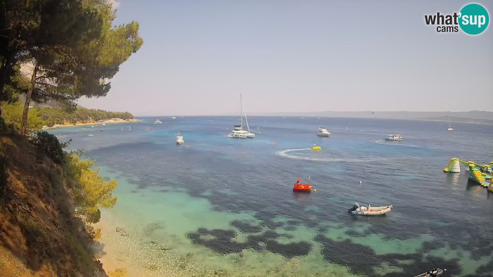 Webcam Playa Potočine Bol – Vista en vivo de Borak Beach, Isla de Brač