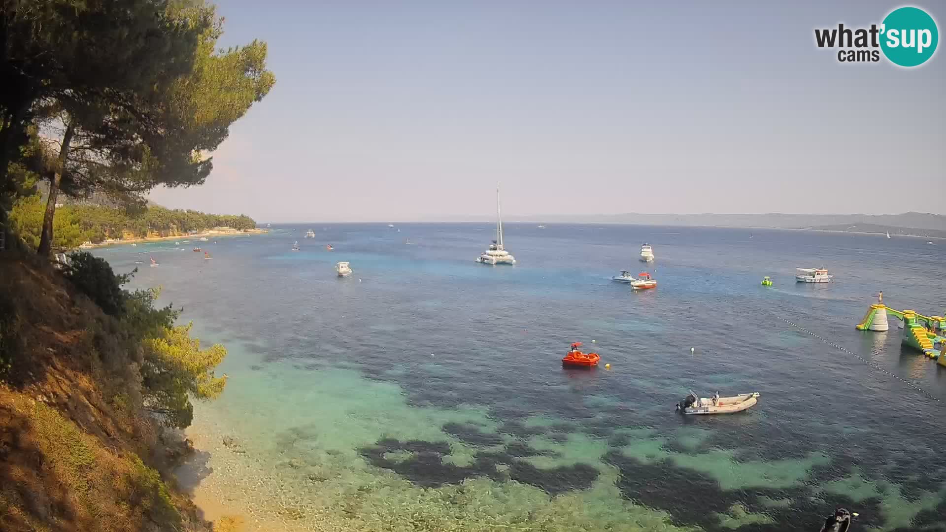 Webcam plage Potočine Bol – Vue en direct sur Borak Beach, île de Brač