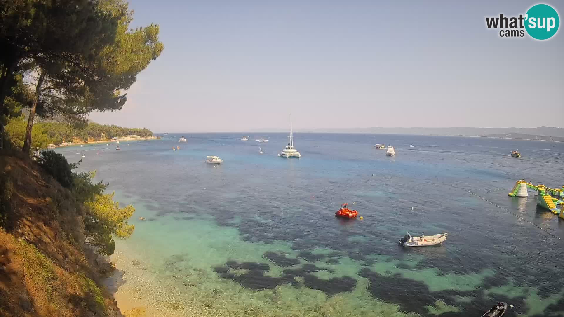 Webcam Playa Potočine Bol – Vista en vivo de Borak Beach, Isla de Brač