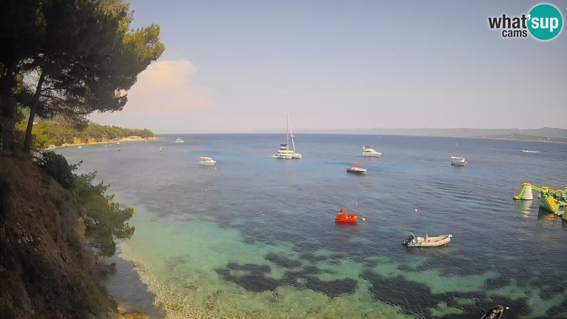 Webcam Potočine Beach Bol – Live View of Borak Beach, Brač Island