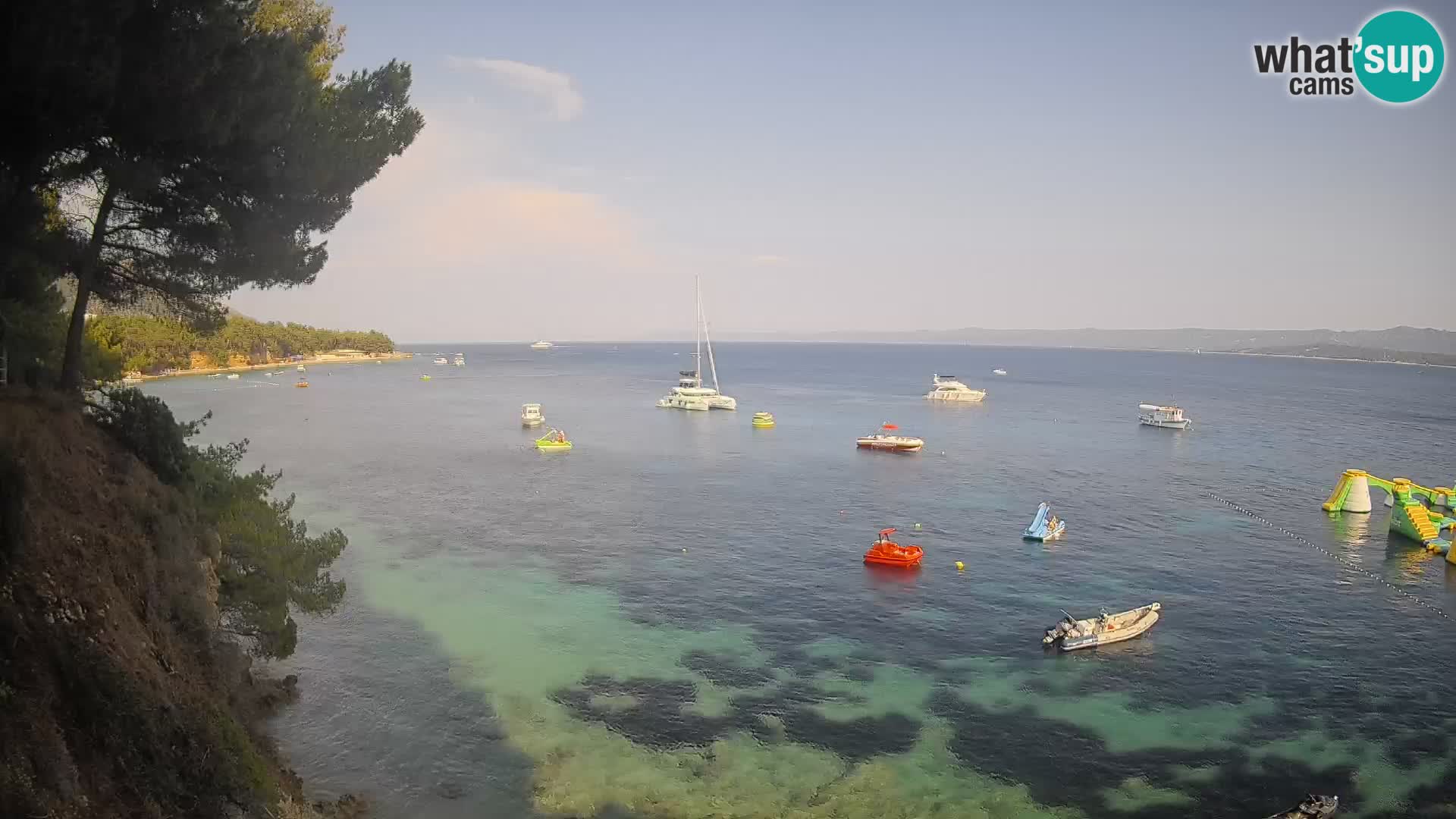 Webcam plage Potočine Bol – Vue en direct sur Borak Beach, île de Brač